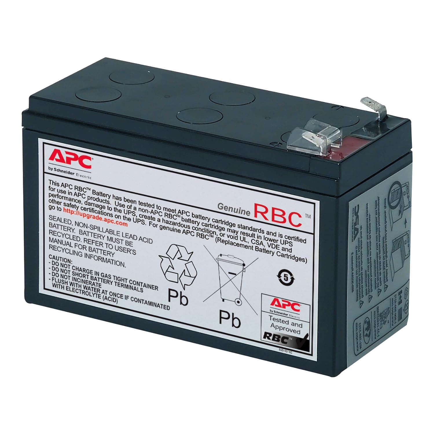 APC UPS Battery Replacement RBC17, Compatible Back‑UPS Models BE650G1, BE850G2, BX850M, BR700G, BVK950M2, BVN950M2
