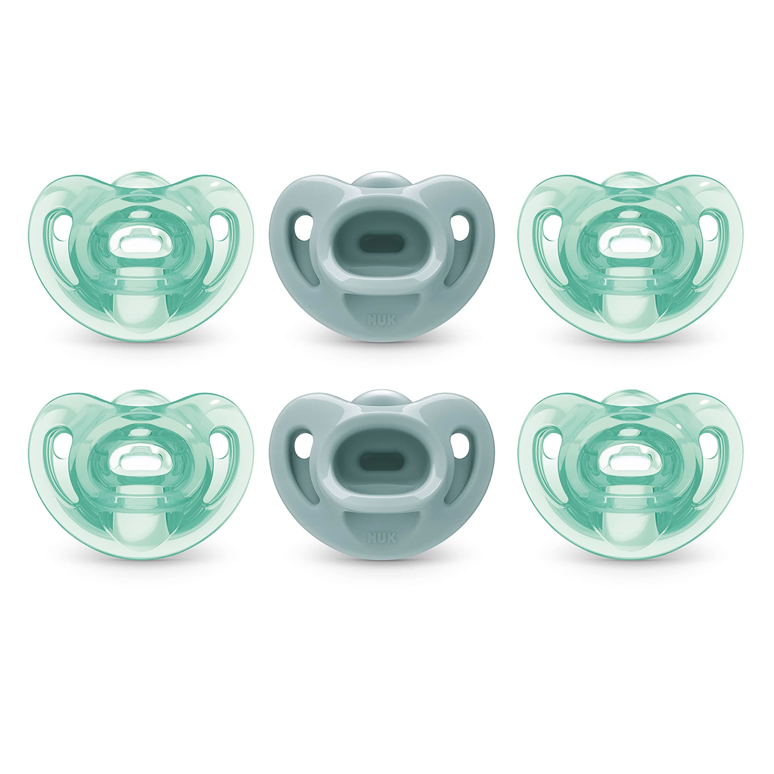 Comfy Pacifiers, 6-18 Months, 6 Pack