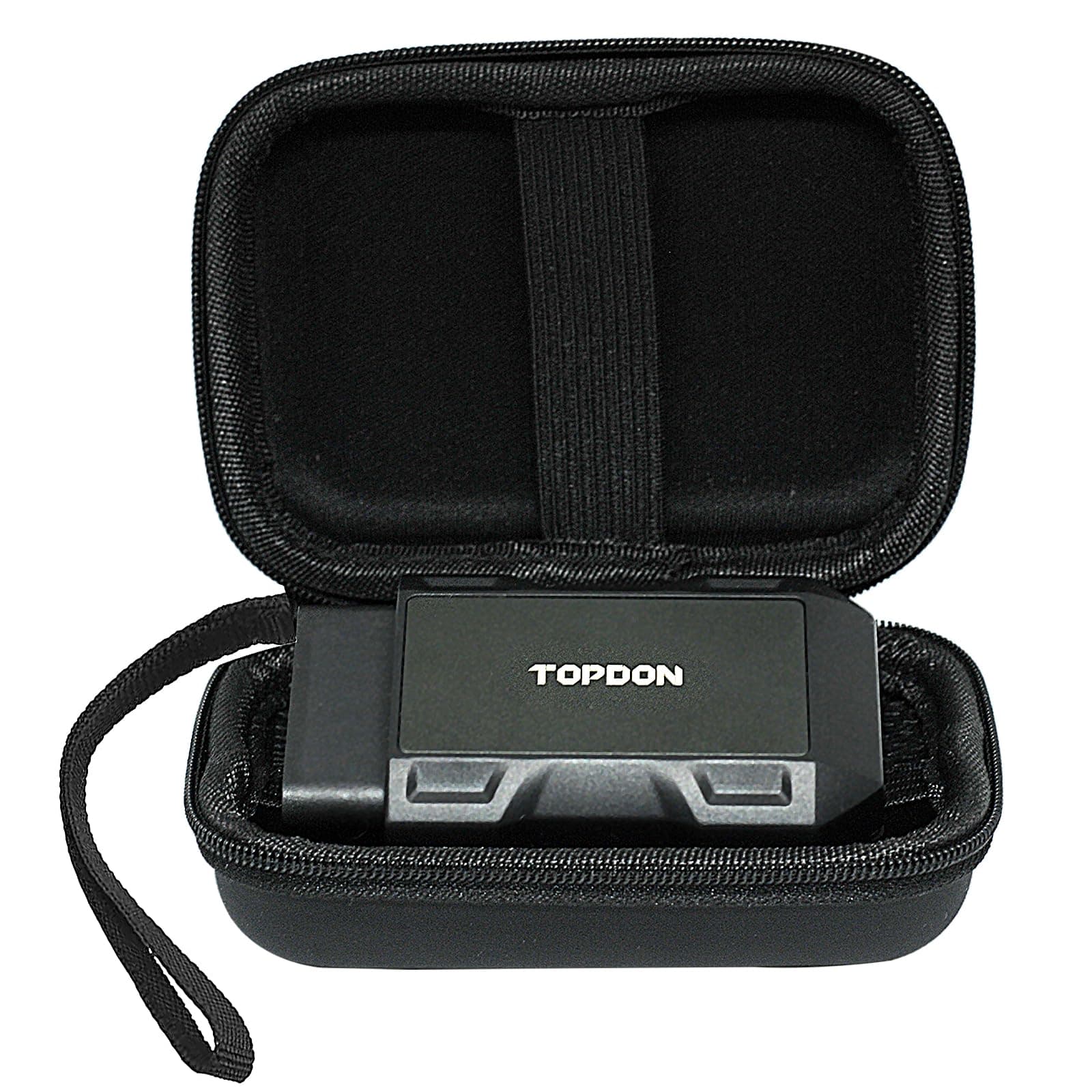 Topdon Scanner Bluetooth OBD2 Car Scan Tool Code Reader Diagnostic Tool,Key Matching Instrument Topscan Pro, Storage Holder Box for USB Cables,Compatible with Topscan/Carpal (Bag Only)