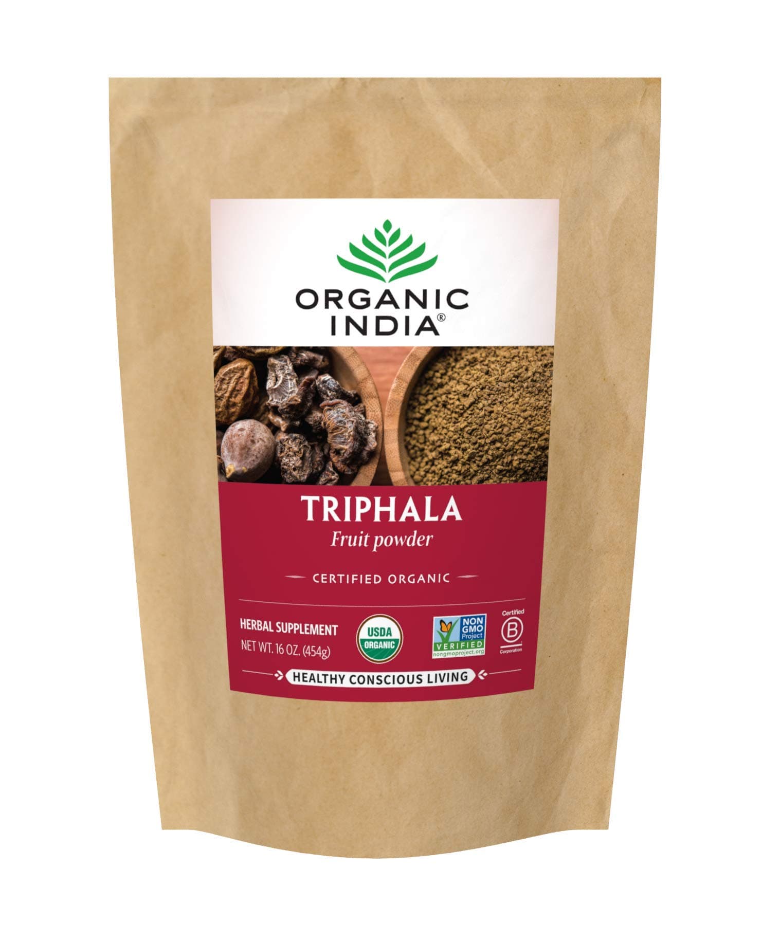 Organic India Bulk Herb Triphala Powder, 1 Pound