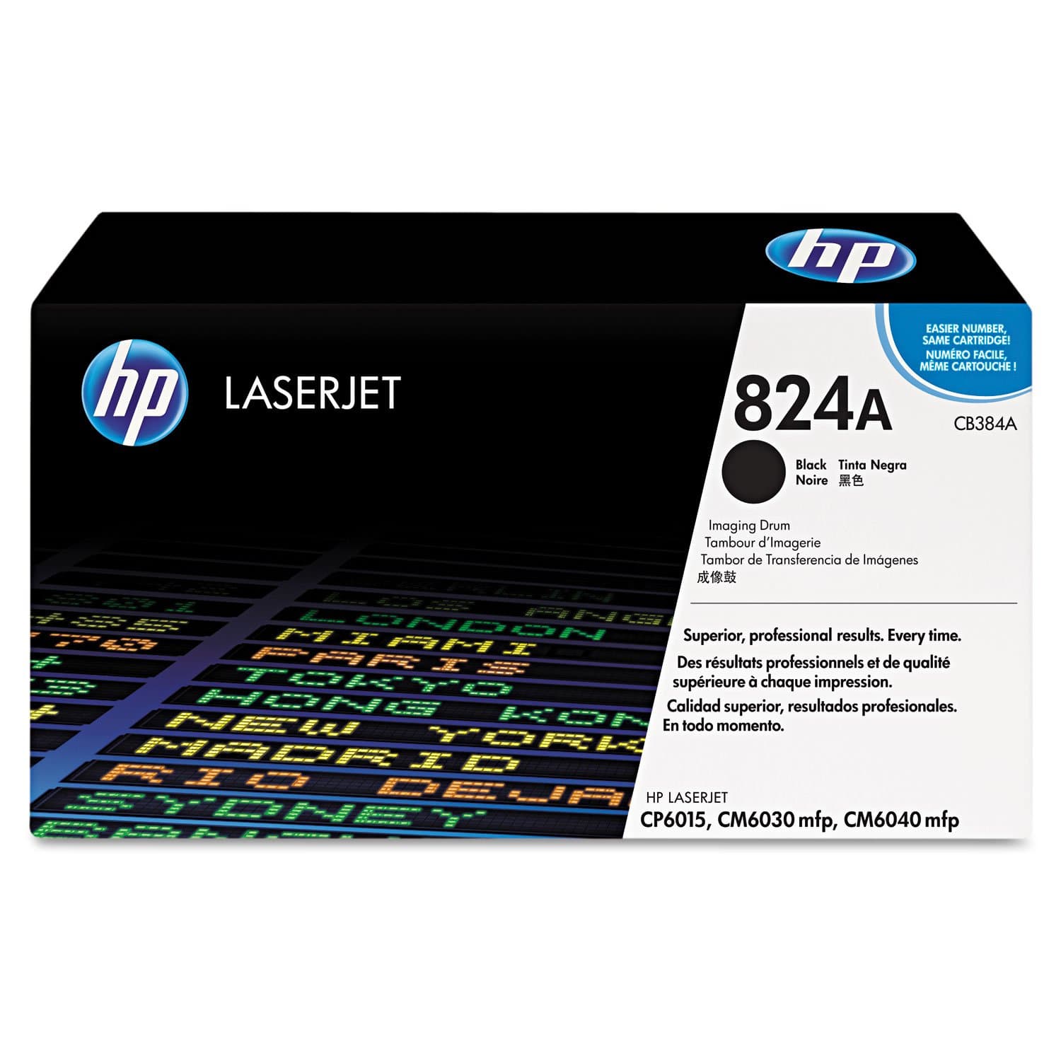 HP CB384A 824A LaserJet Image Drum, Black, Single Pack