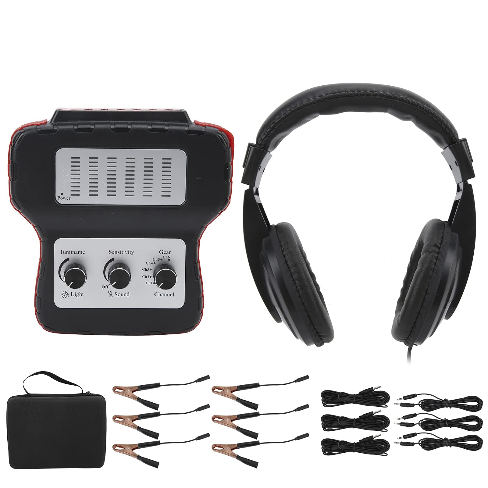 Car Electronic Stethoscope Multi‑Channel Engine Chassis System Ears Electronic Stethoscope Diagnostic Kit