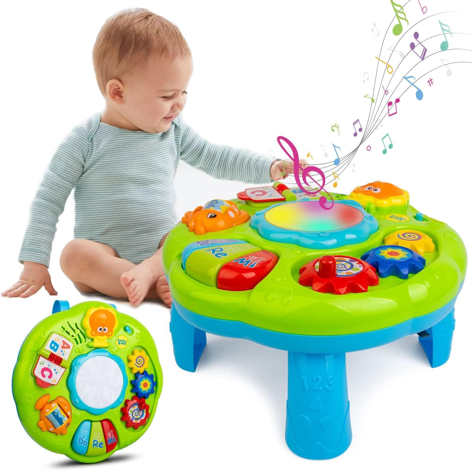 Magic Star Learning Table, Baby Activity Center & Interactive Play Table, Grow-with-Me Musical Activity Center for Infants & Toddlers 6–12 Months, Baby Activity Center Toy for Boys & Girls 1 2 3 Years