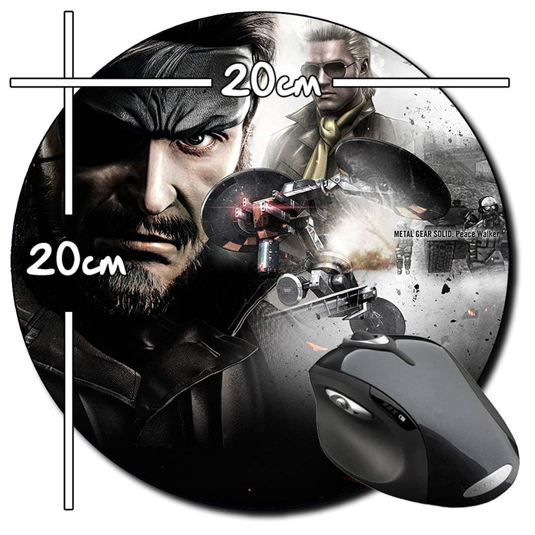 Metal Gear Solid Peace Walker Round Mousepad PC