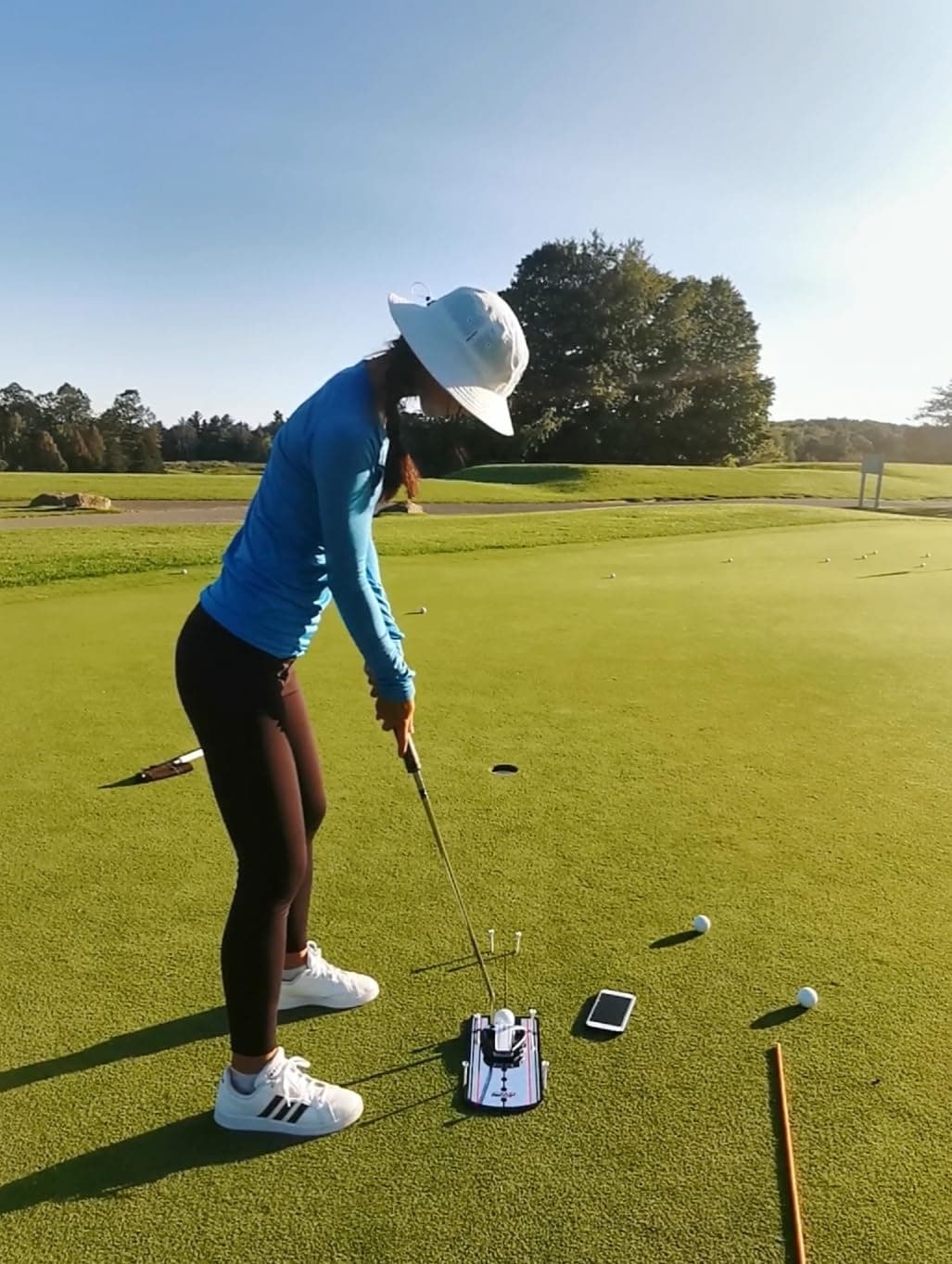 New A99 Golf Putting Mirror Training Alignment Aid Practice Trainer w/carry Bag Improve your short game Great golf Gift Christmas/Birthday Gift