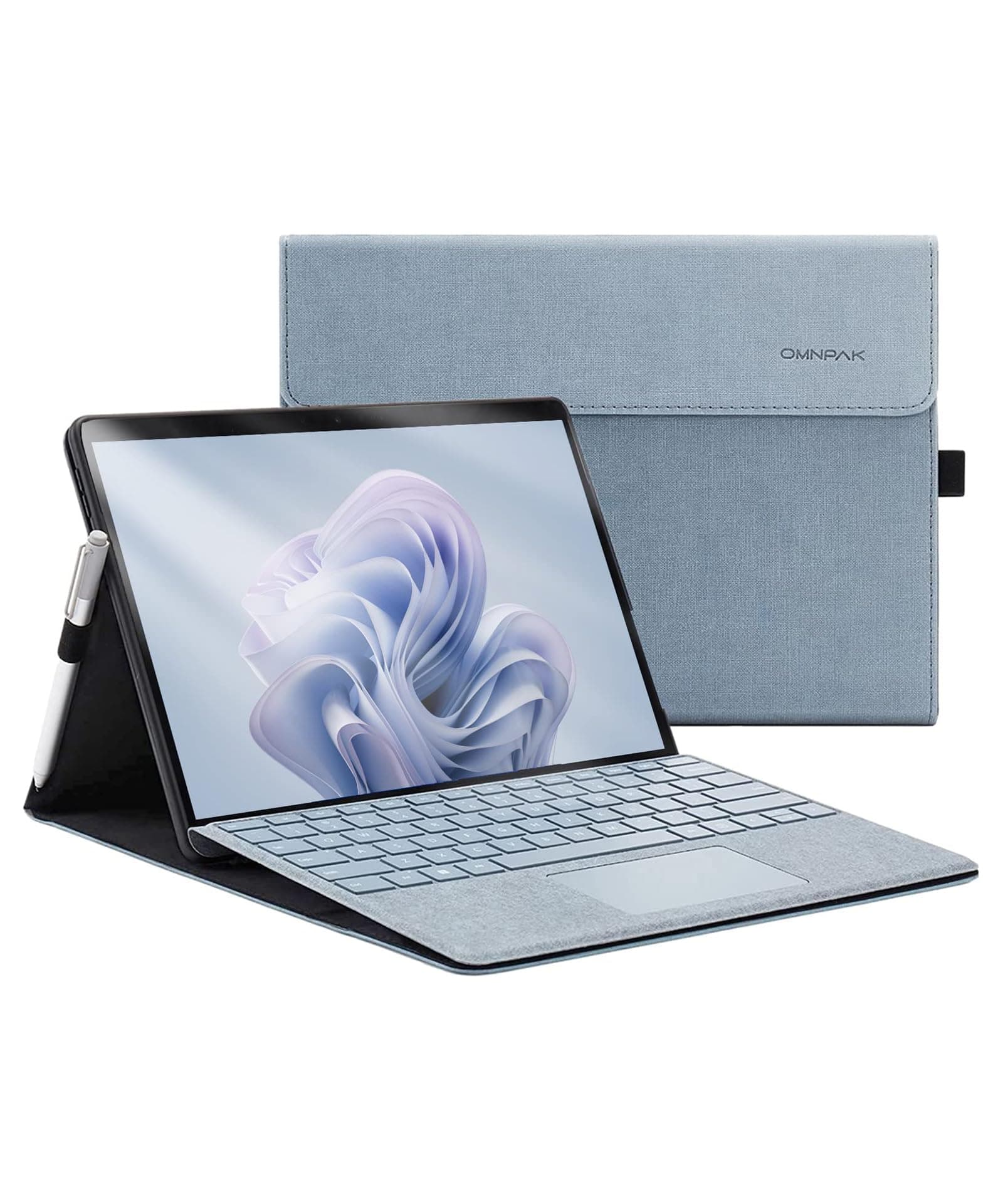 Case for Microsoft Surface Pro 11 / Surface Pro 10 / Surface Pro 9 13 Inch, Lightweight Protective, Multiple Angle, Stylus Holder, Compatible with Type Cover Keyboard