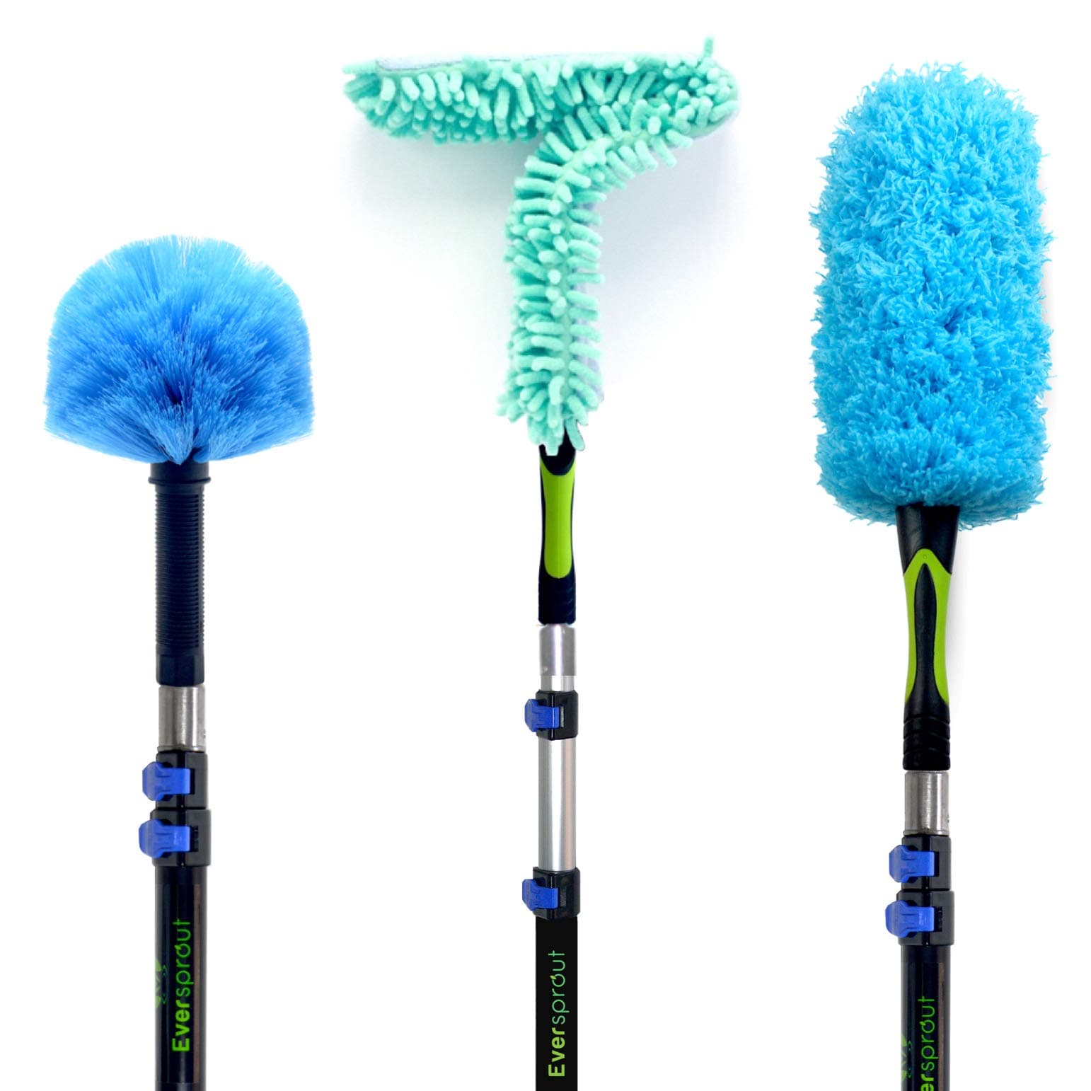 EVERSPROUT Duster 3-Pack with 12 Ft Extension-Pole