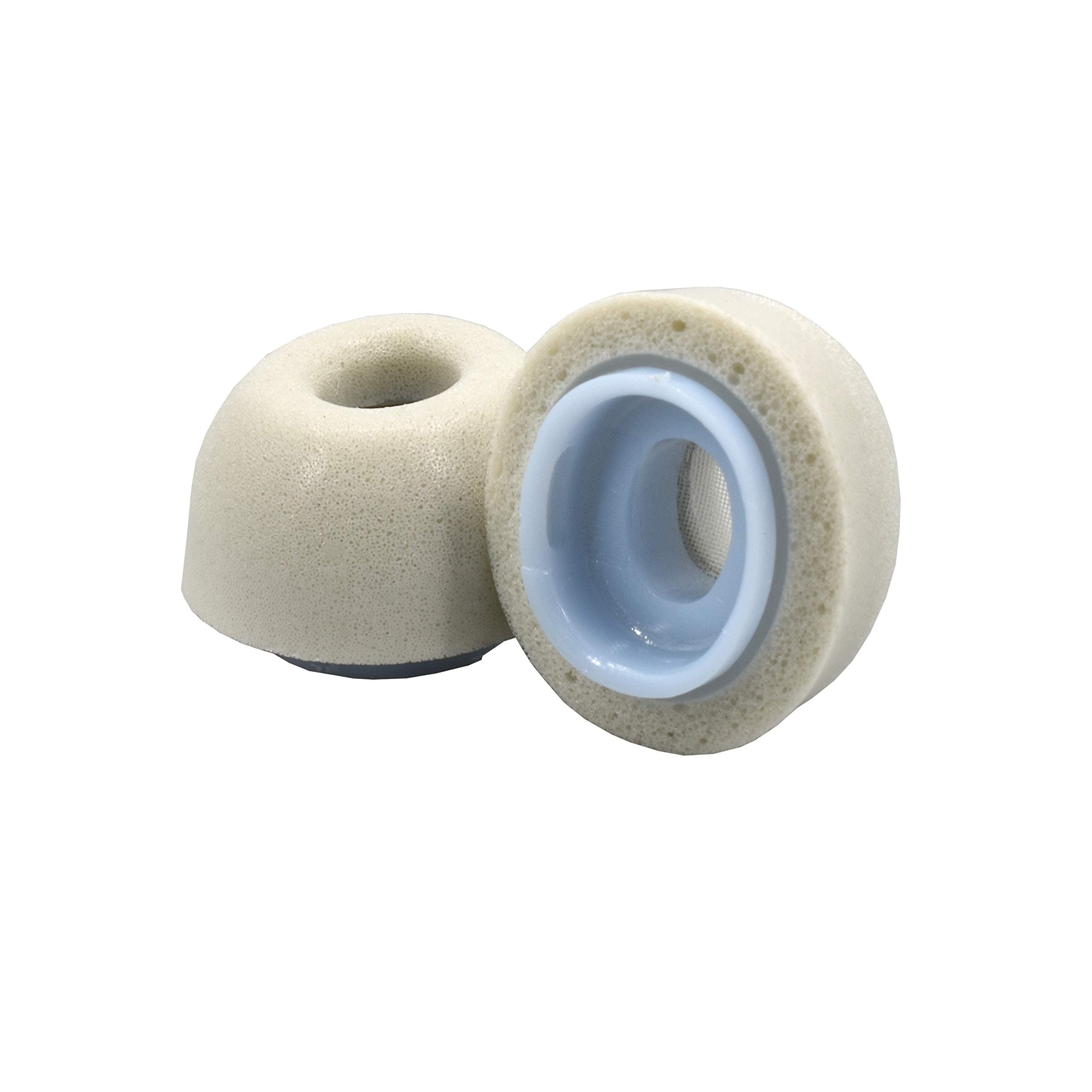 Bulletz Memory Foam Earphone Tips - Foam Earbud Replacement - Compatible with Apple Airpods Pro - Replacement Tips (Medium Single Pair, Grey)