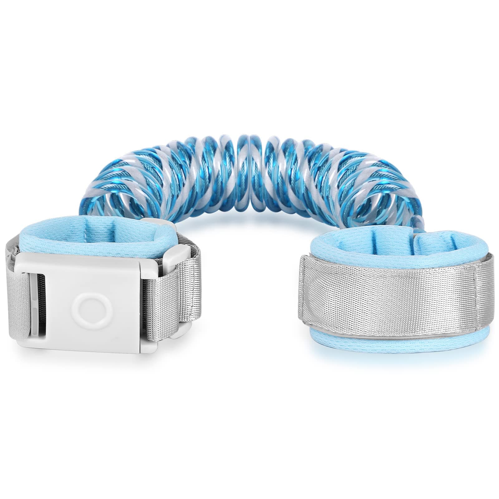 Baby Leash with Magnetic Unlock Design (6.56ft) Blue Child Anti Lost Wrist Link Safety Toddler Wrist Leash with Reflective Strap Kid Leashes Harness