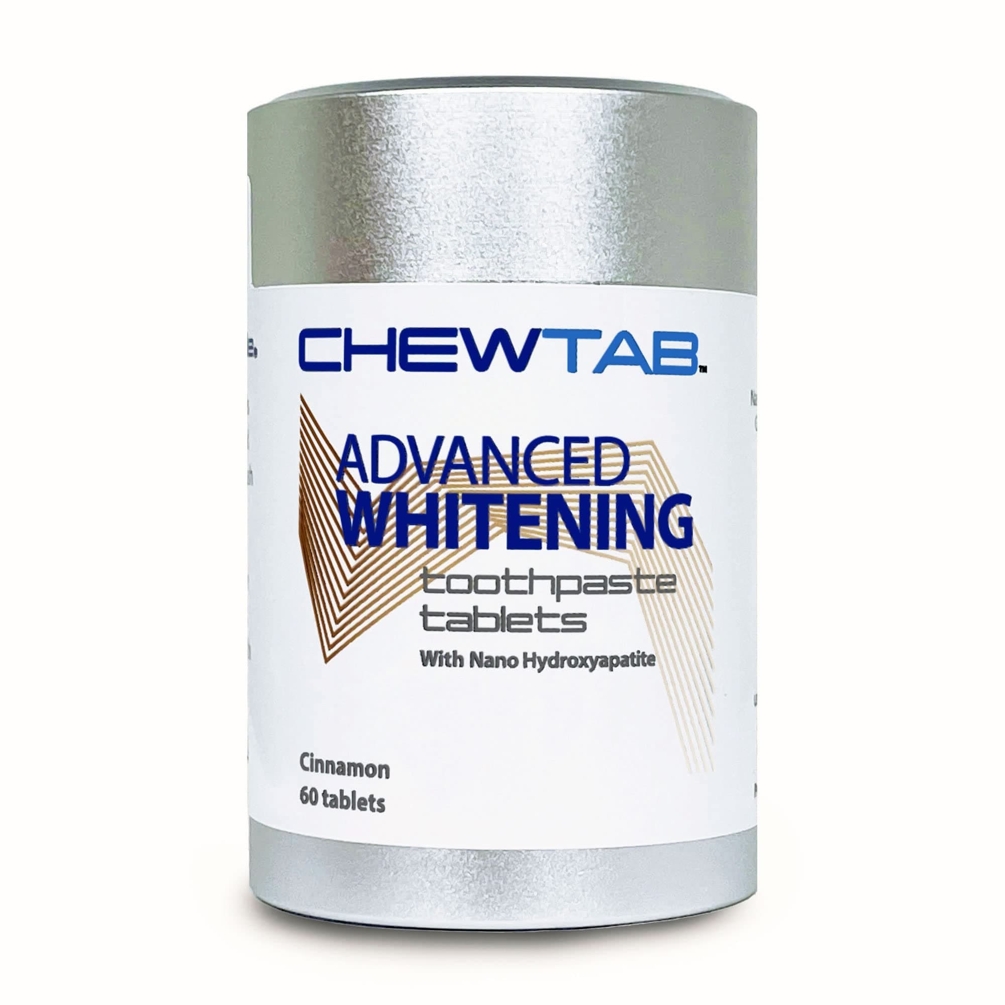 Chewtab Advanced Whitening Toothpaste Tablets with Nano-Hydroxyapatite (Cinnamon)