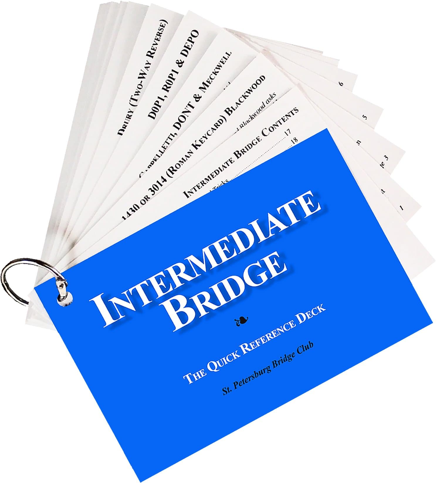 Baron Barclay Intermediate Bridge - The Quick Reference Deck - St. Petersburg Bridge Club - Great Tool to Help Your Bridge Game