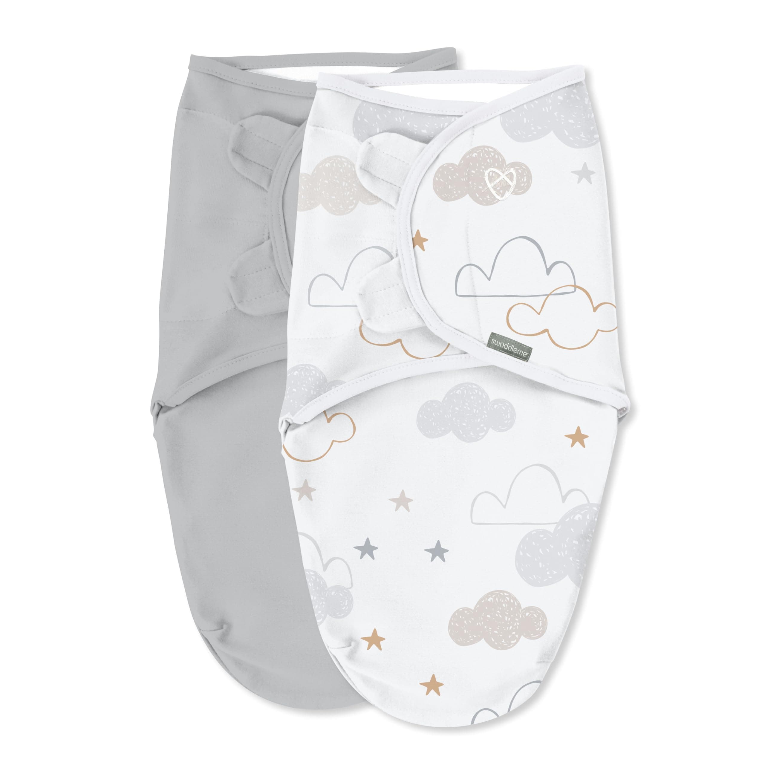 Space & Clouds Swaddle, 2-Pack, 0-3 Months, Size SM