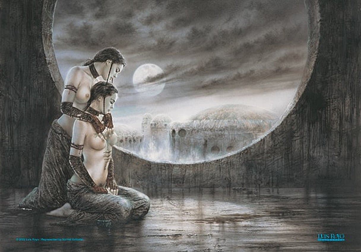 Luis Royo Flag Moonlight