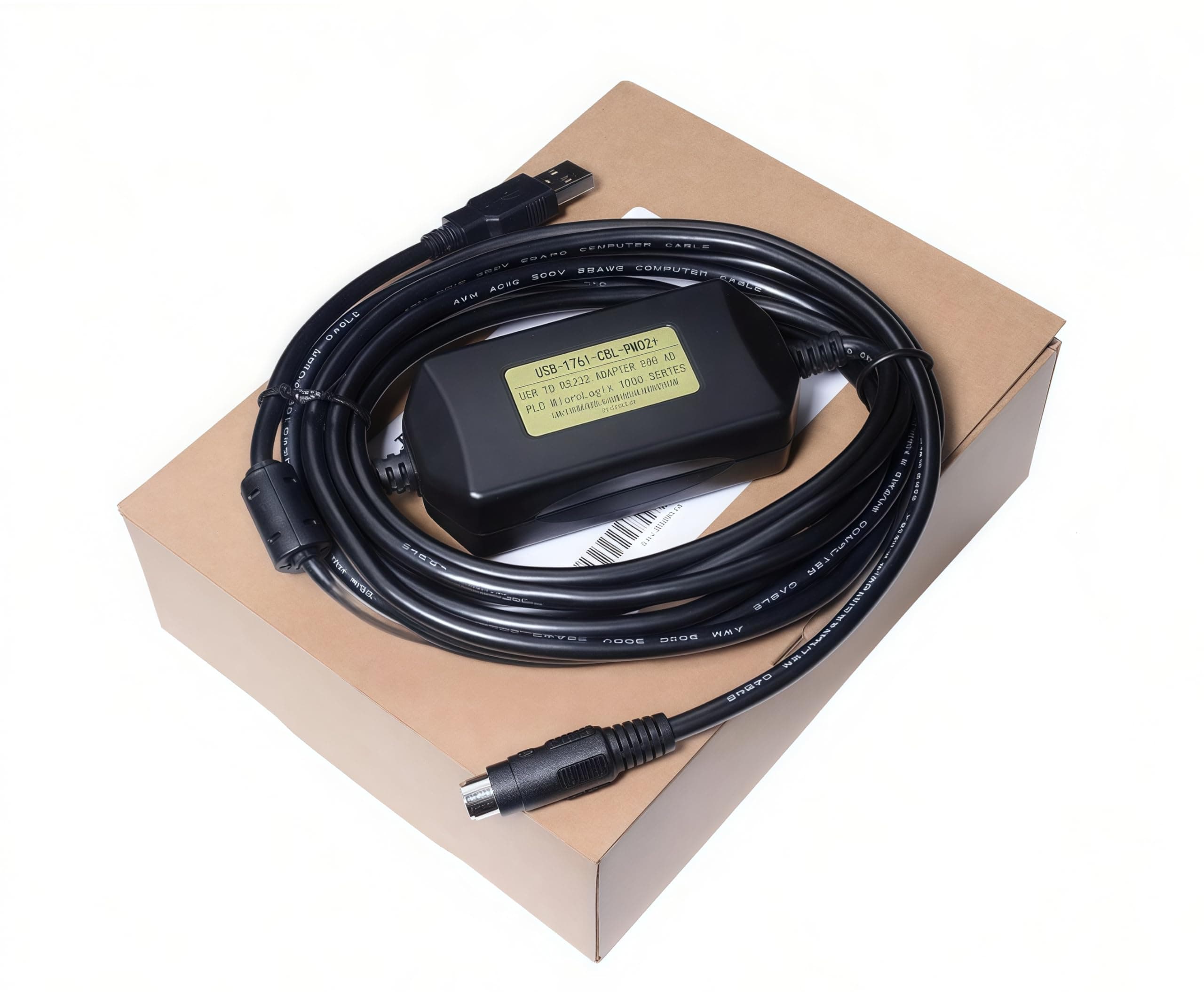 Isolated PM02 Programming Cable for AB Micrologix 1000 1100 1200 1400 1500 Series, for 1761-CBL-PM02 Replacement, 6 FT