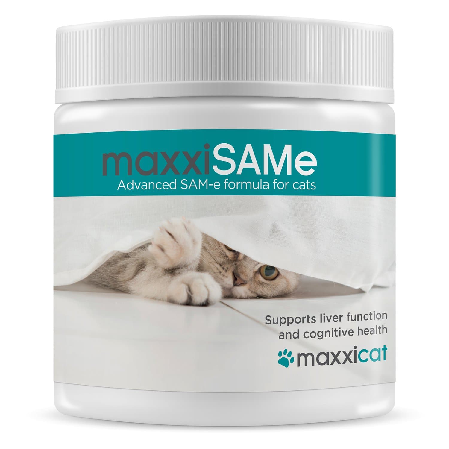 maxxipaws maxxiSAMe Advanced SAM-e Liver and Cognitive Supplement for Cats Given with Food, Powder 3.2 oz