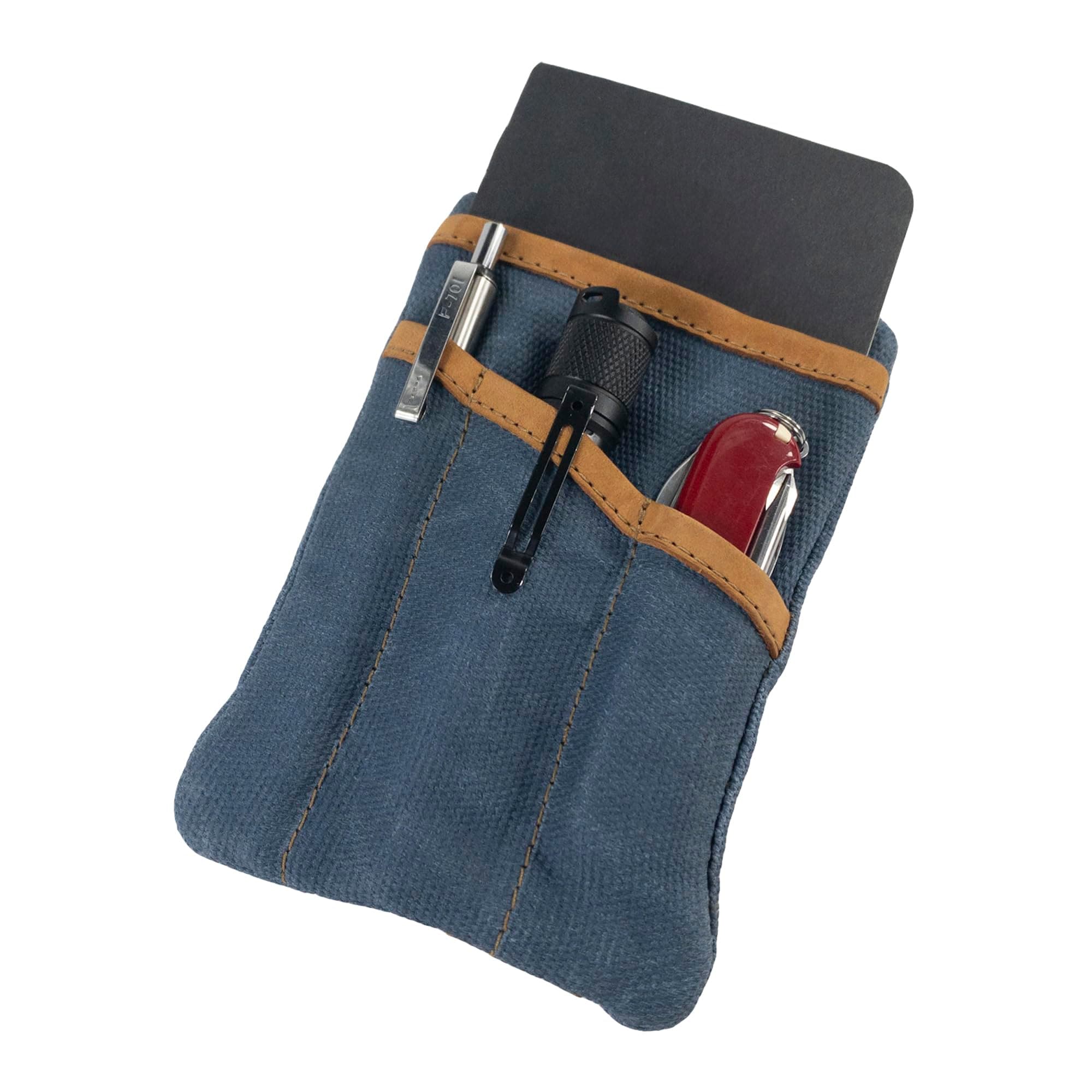 Hide & Drink, Waxed Canvas Multitool Pocket Pouch, Compact Multipurpose Zippered Bag, Mini Camping Tool Case, Organizer, Travel & Commuter Essentials, Handmade Includes 101 Year Warranty