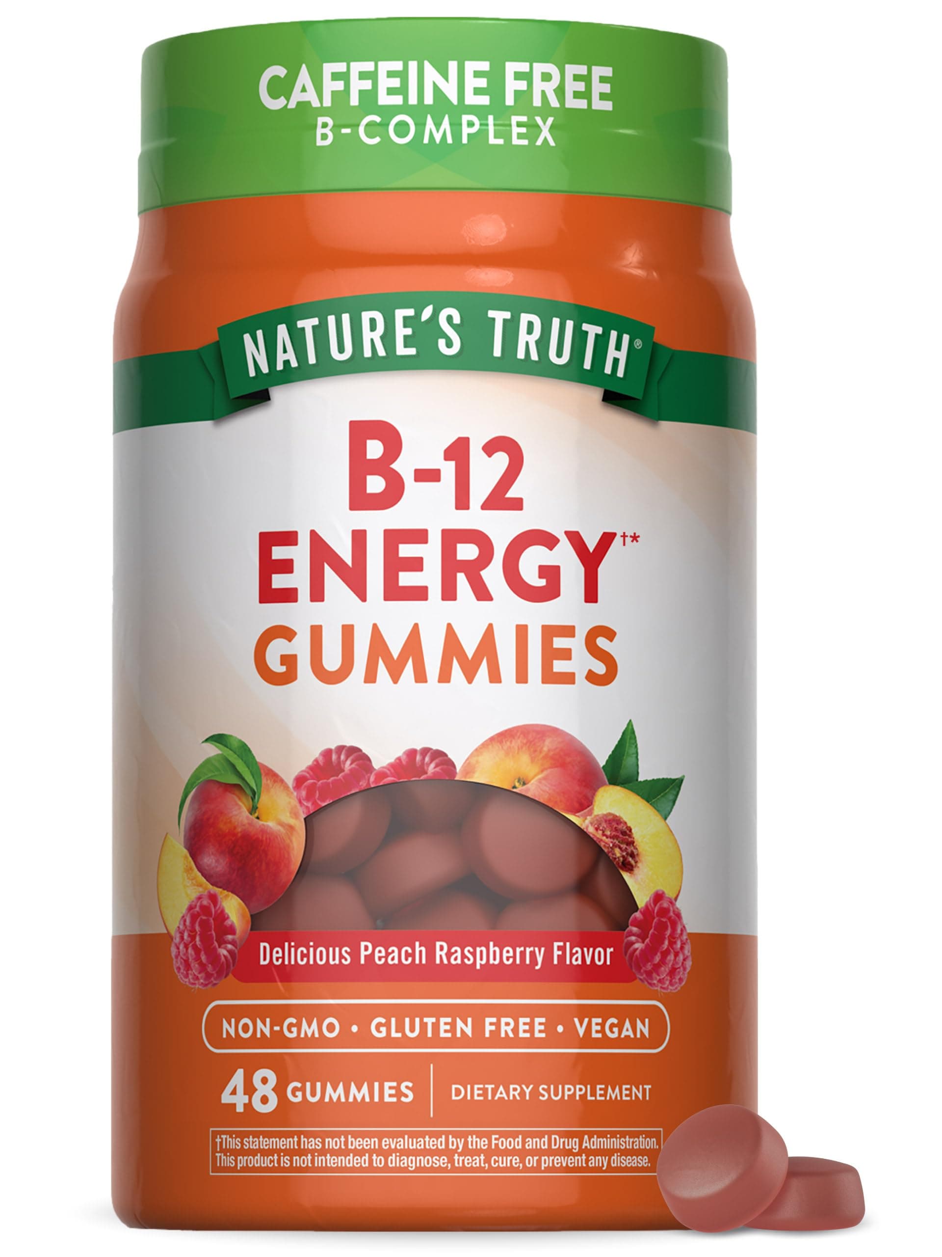 Nature's Truth Vitamin B Complex Gummies | 48 Count | with B-Vitamins, L-Carnitine & Ashwagandha | Vegan, Non-GMO & Gluten Free Supplement