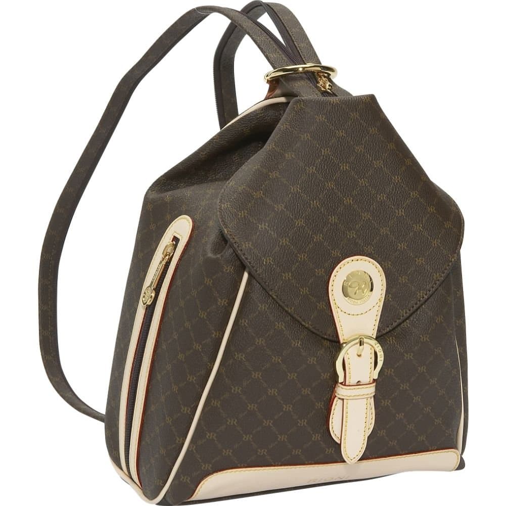 Signature Zipper Strap Backpack