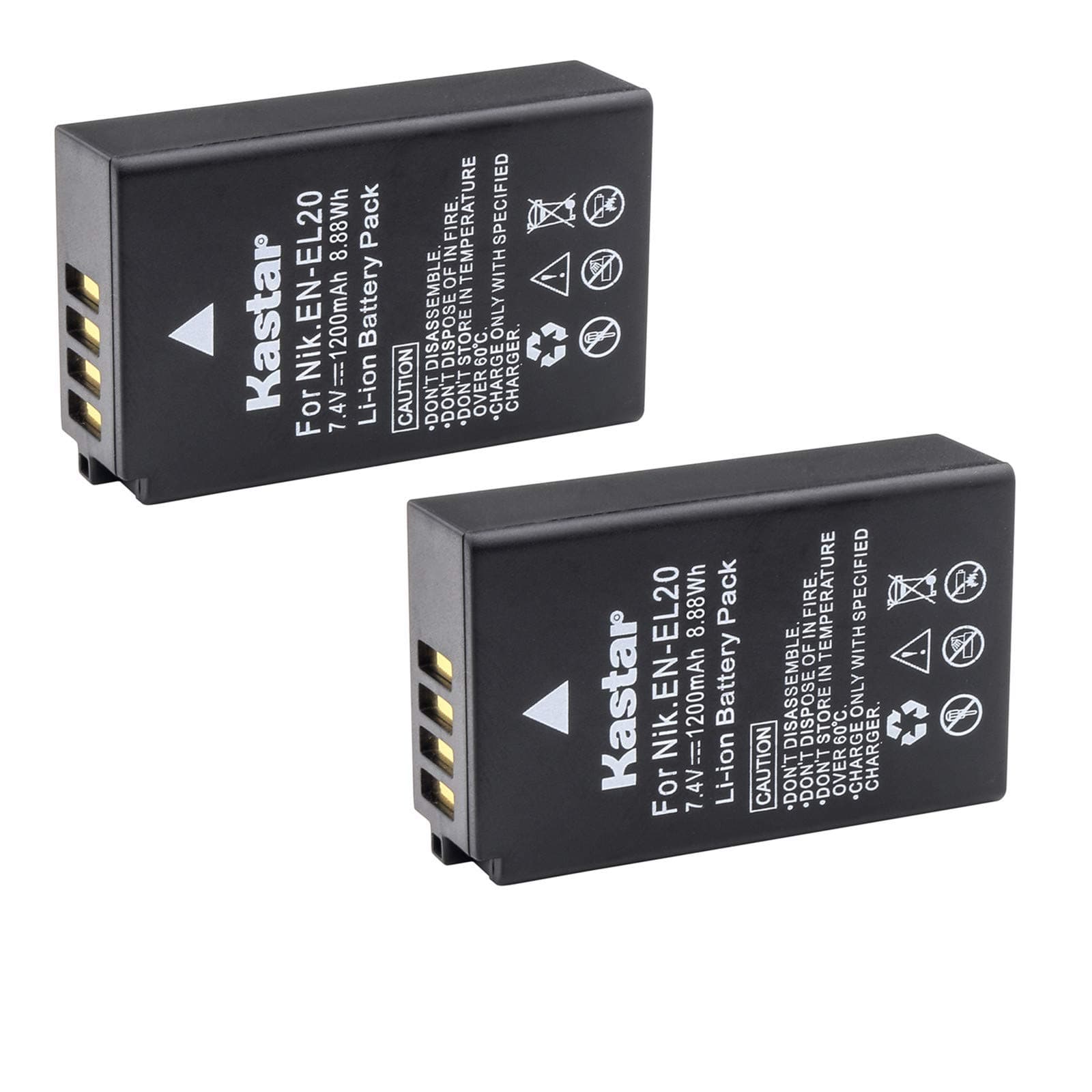 Kastar 2-Pack EN-EL20 Replacement Battery