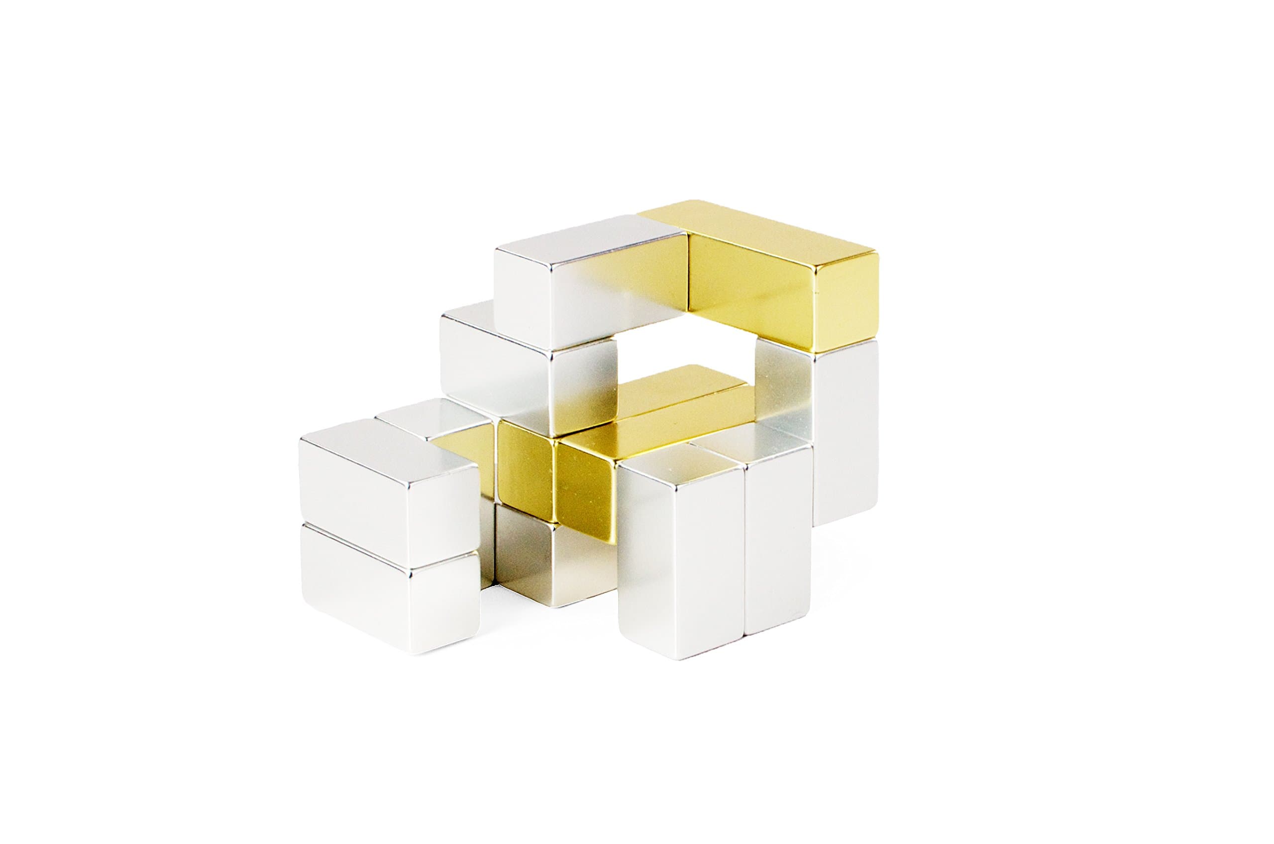 Mini Metal Cube (Silver-Gold)