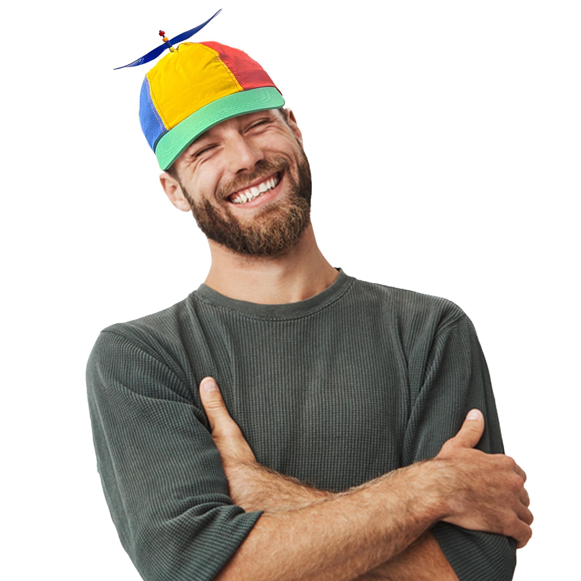 Propeller Hat | Rainbow Baseball Cap | Nerd Hat | Propellar Cap | Adjustable | Multicolor | One Size Fits All