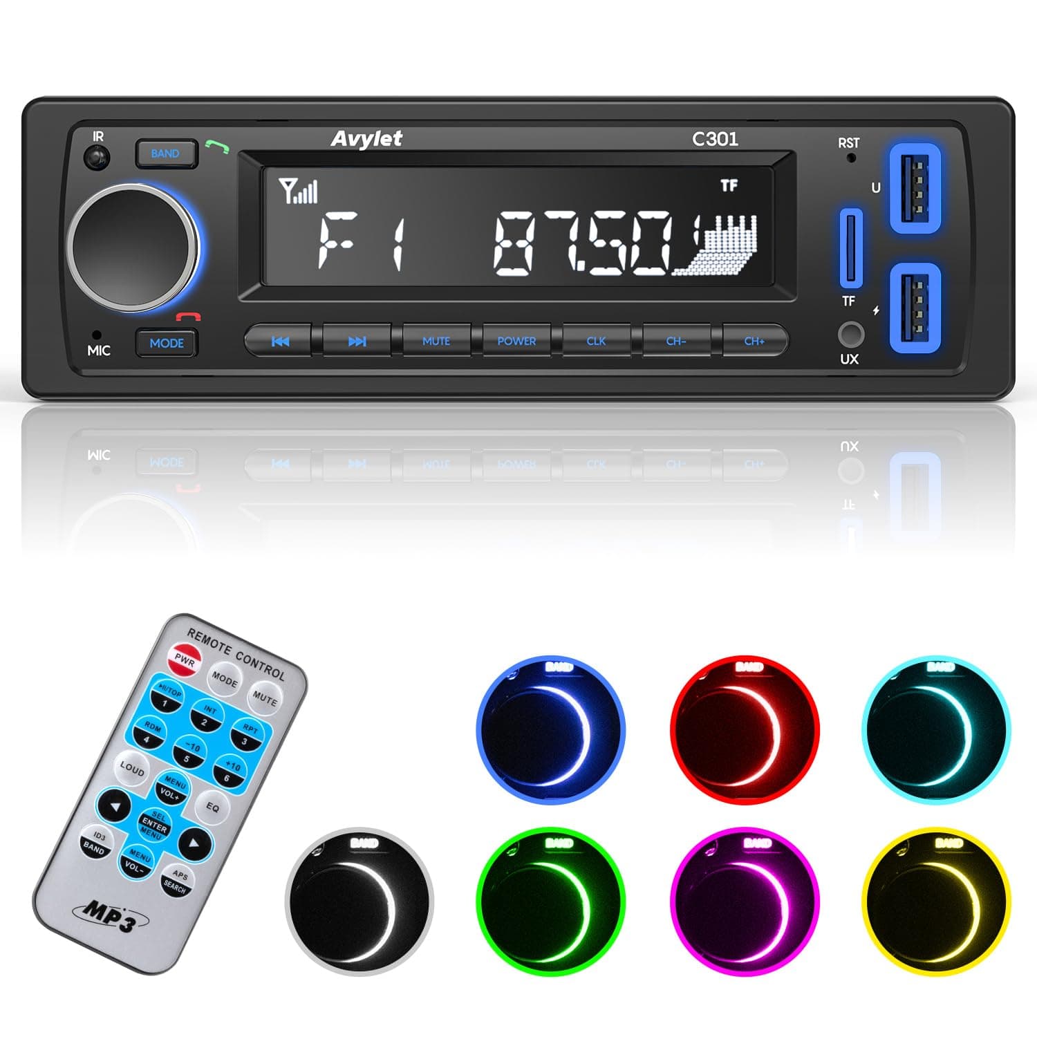 FM Bluetooth 5.0 Car Stereo