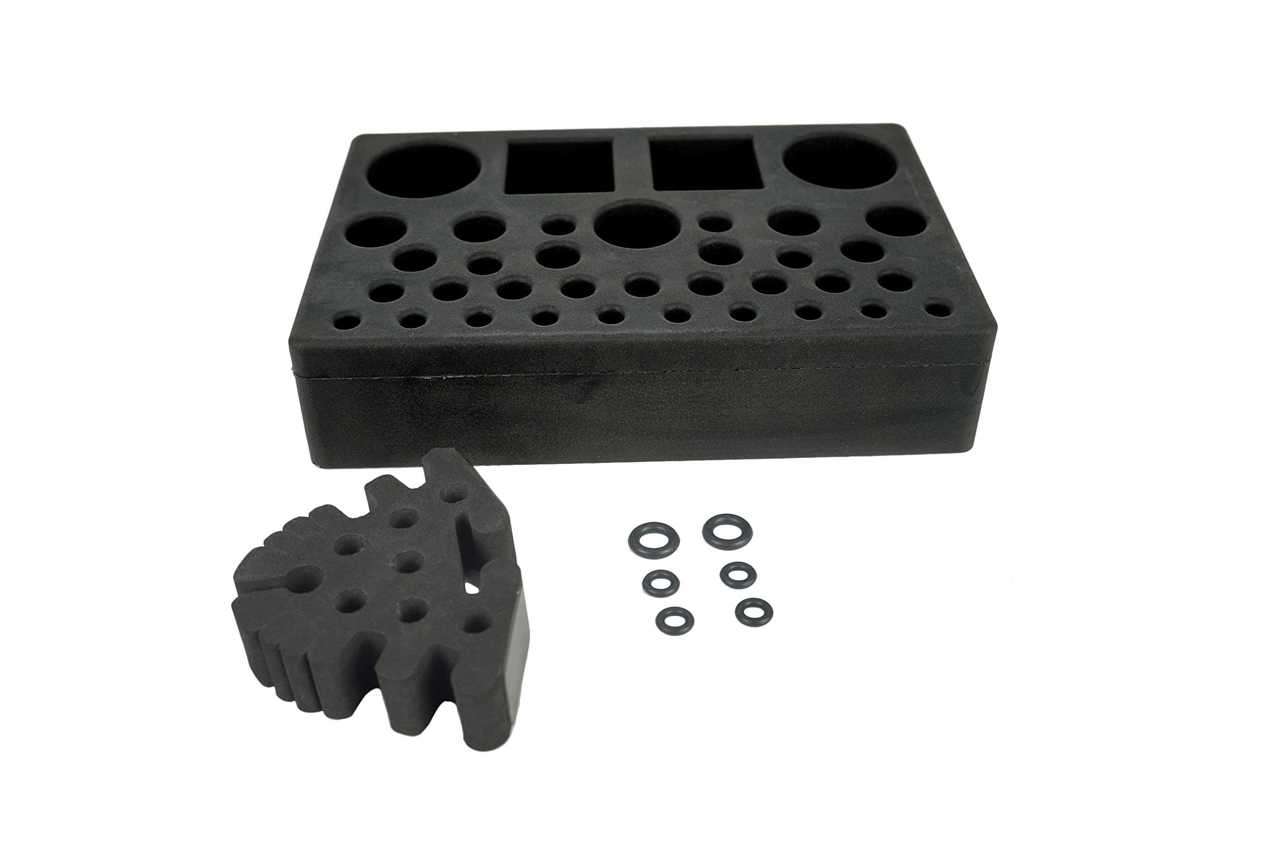 High Density Foam Tool Holder Caddy and Soft Foam Tool Caddy Combo Pack Fly Tying Accessories