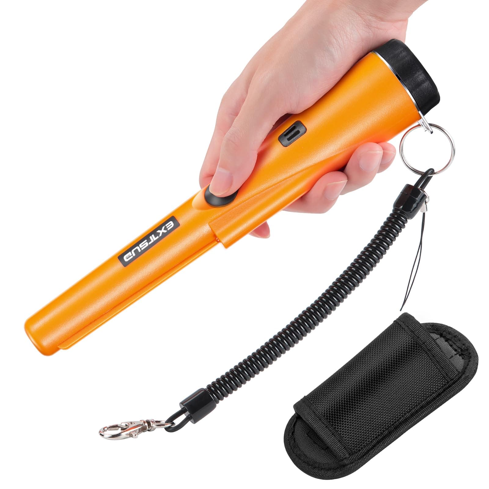 Portable Metal Detector IP66 Waterproof 360°Scan with Vibration Alarm Metal Detector Sensitive Locator Metal Pointer for Gold Hunting Treasure