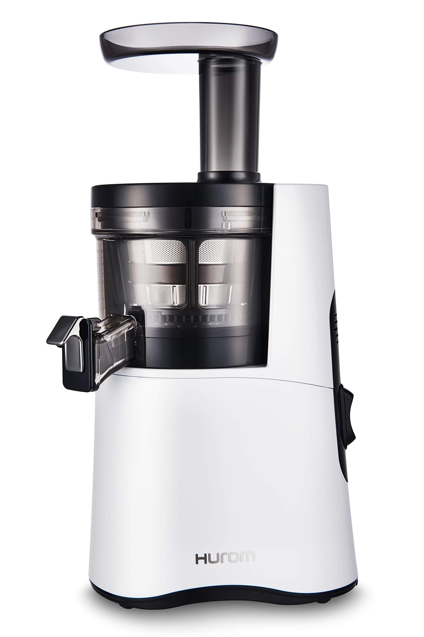 H-AA Slow Juicer, White | High Yield | Quiet 150 Watt Motor | BPA Free | 500ml (16.9oz) Chamber | Slow Squeeze | Quick & Easy Assembly | Cold Press Masticating Juicer
