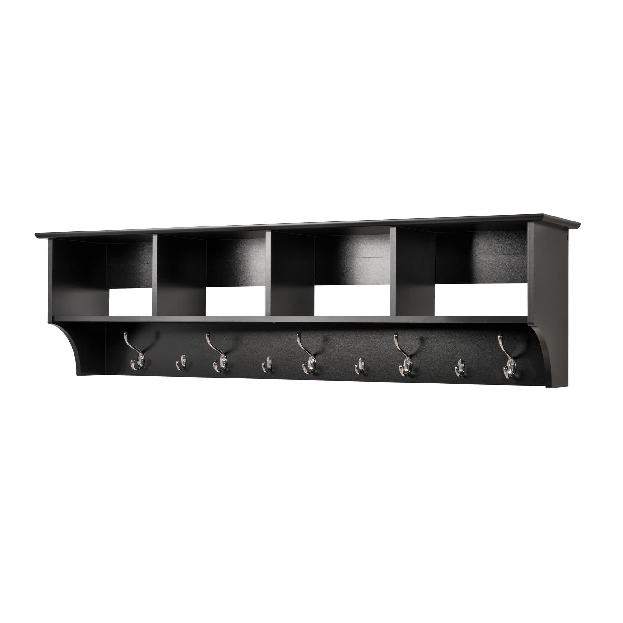 Prepac Hanging Entryway Shelf 60"/Black