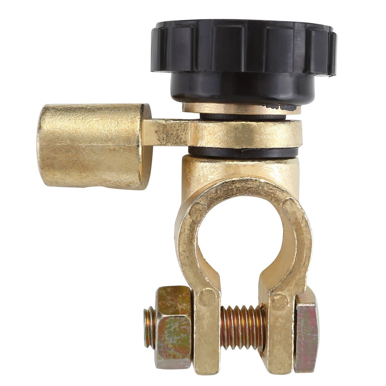 Battery Master Disconnect Cut Off Switch 6V 12V 24V Negative Post Marine Boat Car Rv Vehicles Battery Saver (Top Post(6V / 12V)-360 Degree)-1