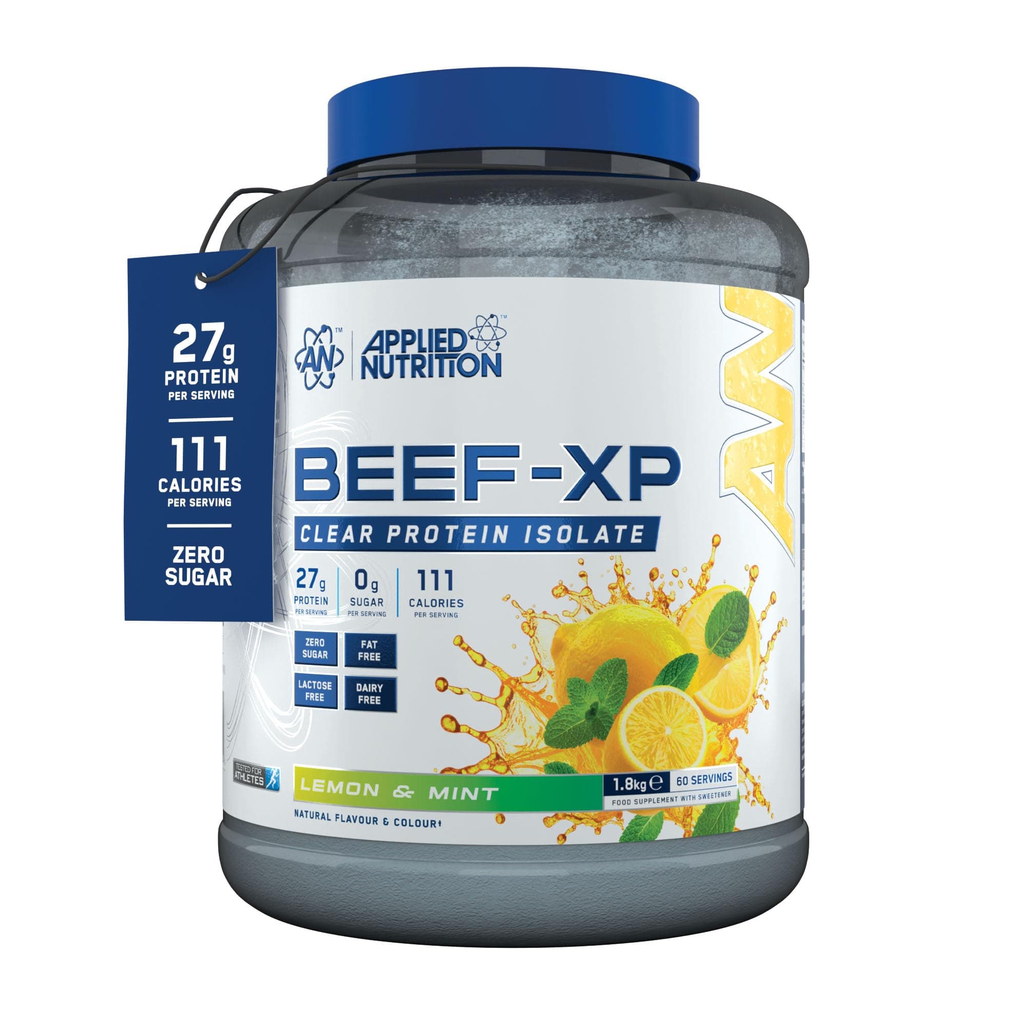 BEEF-XP Clear Beef Protein Isolate 1.8kg (60 Servings) LEMON & MINT