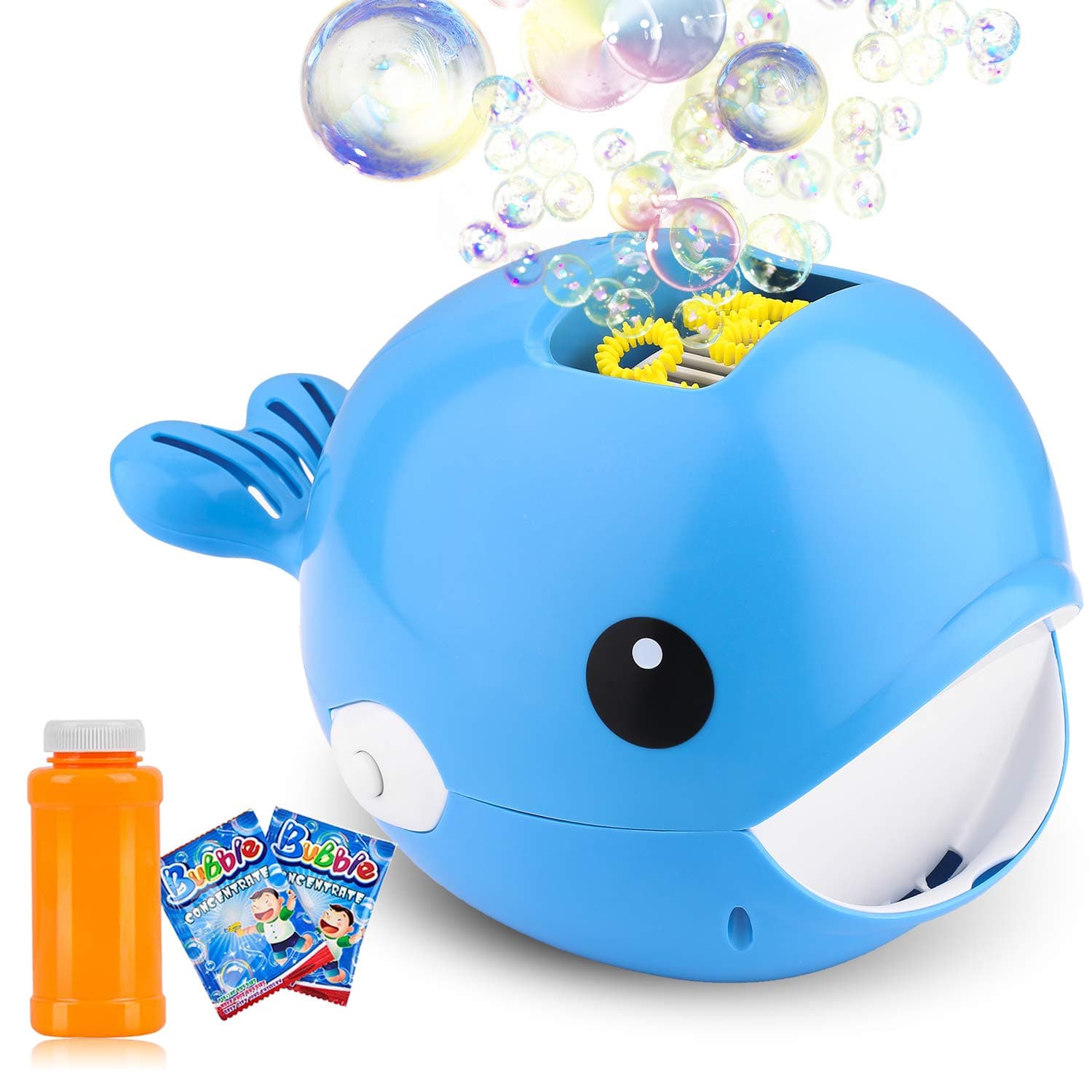 Biulotter Bubble Machine, Automatic Bubble Blower, Bubble Maker More Than 2000 Per Minute Bubble Machine for Kids, Easy to Use for Parties, Wedding, Indoor and Outdoor Activities (Blue)