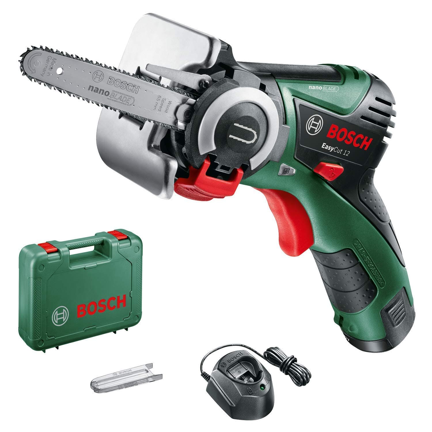 06033C9070 EasyCut 12 Cordless Nano Blade Saw with 12 V Lithium-Ion Battery, Green