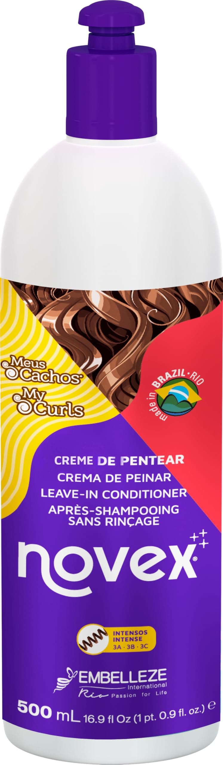 My Curls Intense Leave In Conditioner– 17.6oz - Repairs Damaged Curls – Enhances Shine, Softness and Luster – Frizz Free Hair