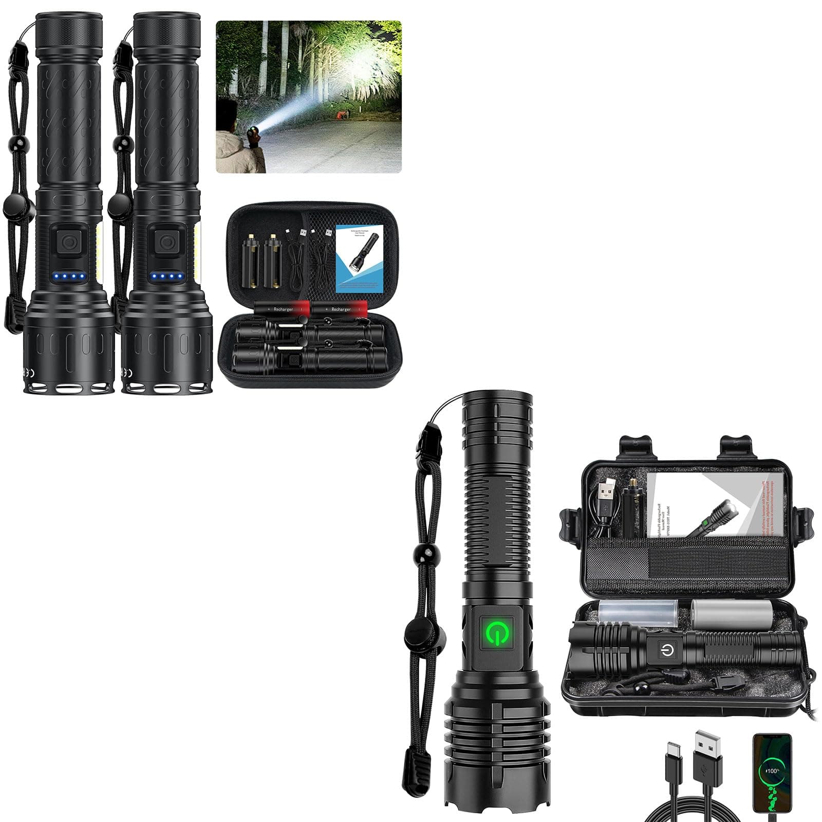 K2303 Flashlight Bundle with T031 Flashlight