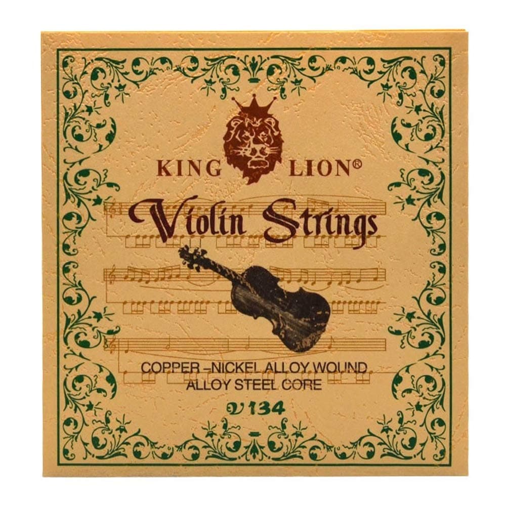 Violin Strings Full Set(G-D-A-E), Universal Steel Strings for 4/4 3/4 Size Violins, Quality Synthetic Steel Core with Nickel-Plated Ball End