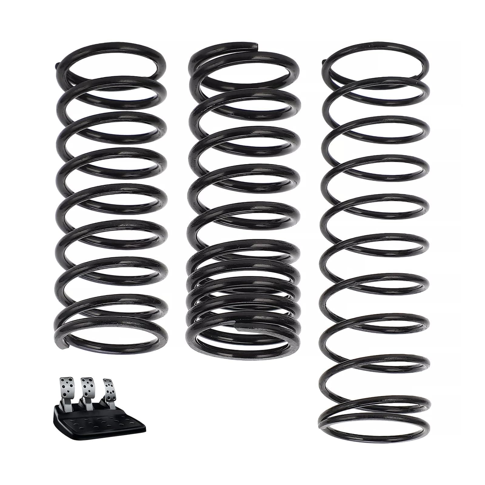 3 Pcs Complete Pedal Return Spring Upgrade Kit Mod for Logitech G25 G27 G29 G920 G923 Racing Pedals Accessories, Pedal Spring Mod Include Brake Pedal Spring, Throttle Pedal Spring, Clutch Pedal Spring