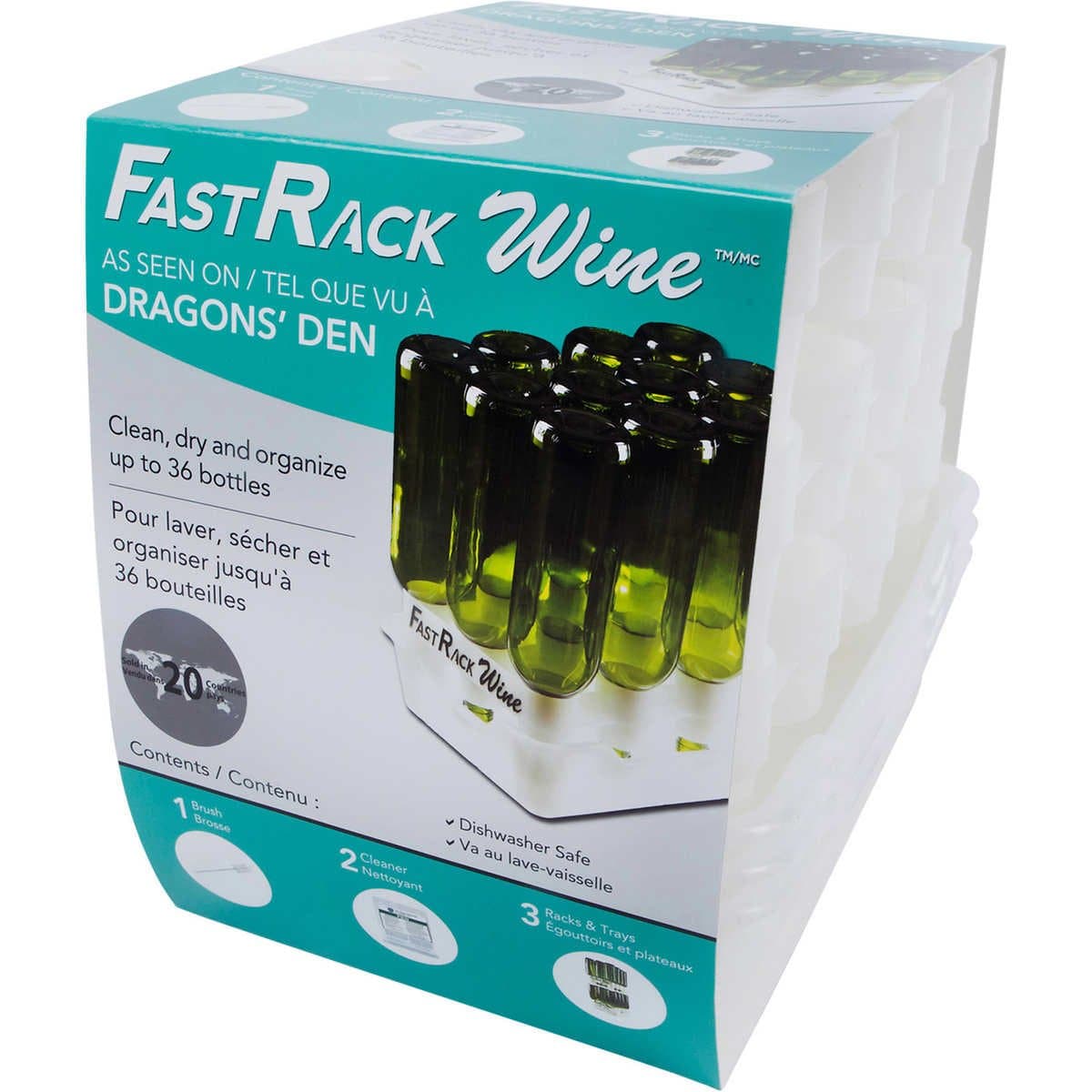 Bottle Drying Rack - Bottle Drying Tree alternative; Dry & Store your Wine or Bomber/Belgian Bottles; Perfect addition to your Wine Fermentation Kit (FastRack12 Two Racks & One Tray)