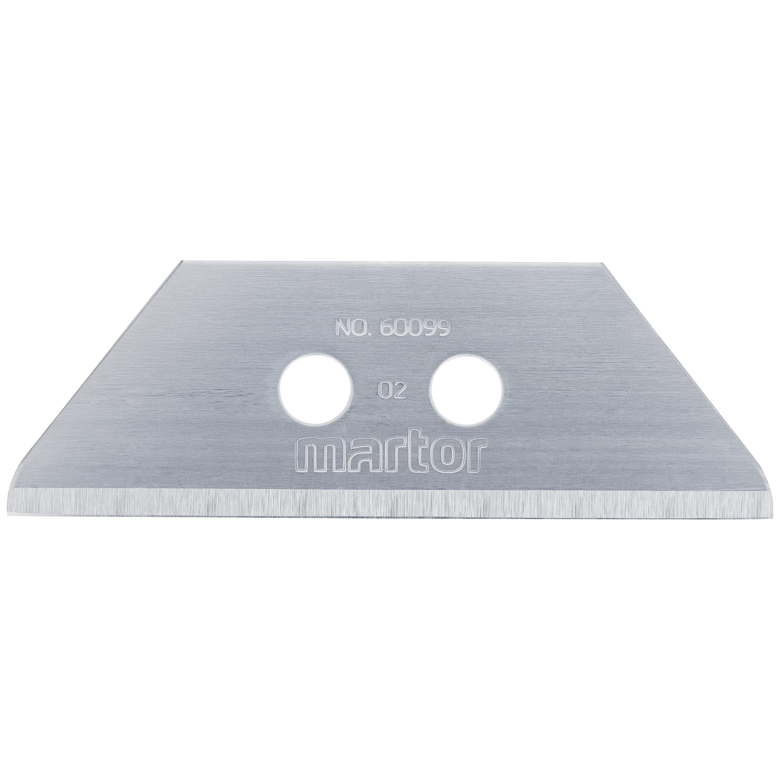 60099.70 Trapezoid Replacement Blade Rounded 10 pcs, Silver