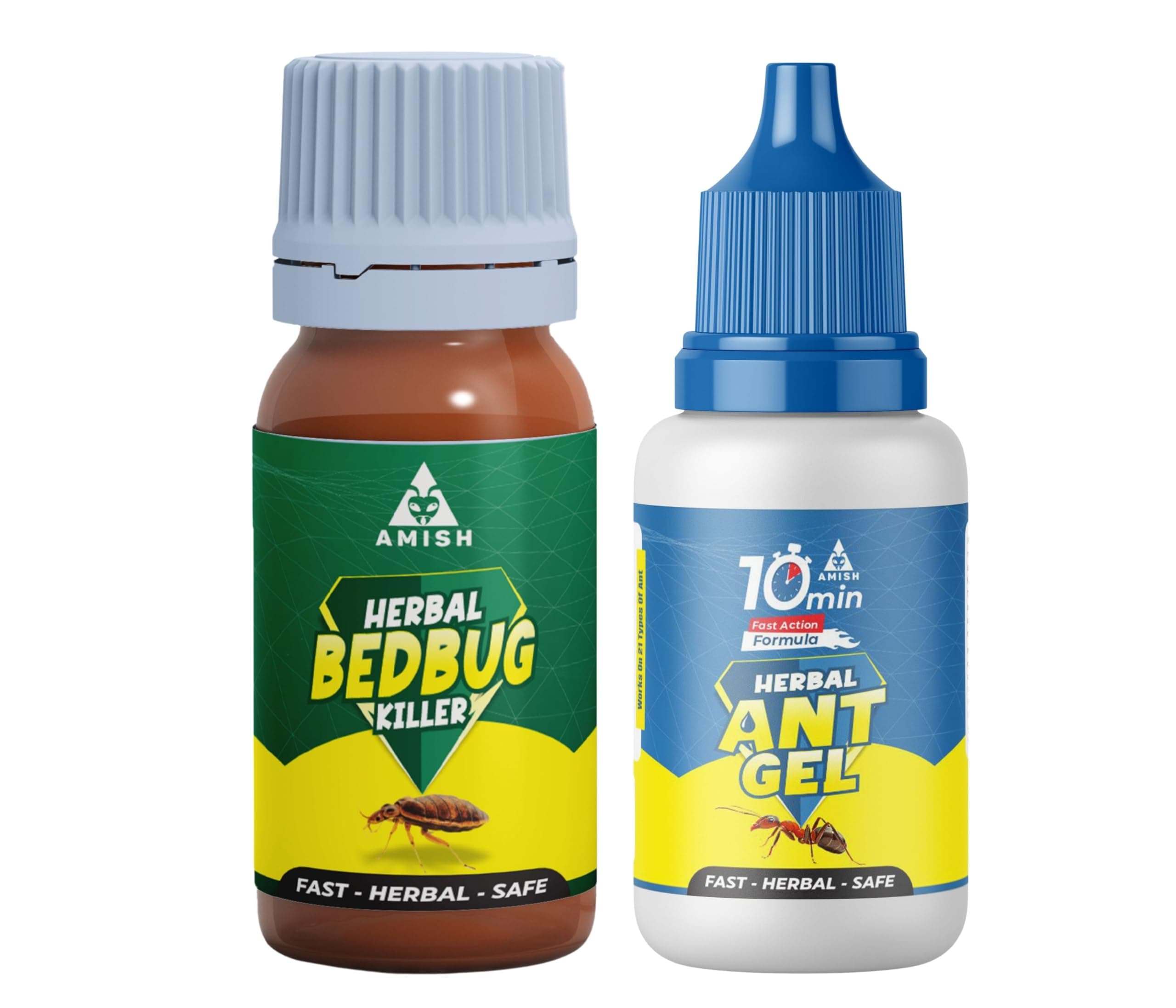 Amish Combo Pack 20g & Amish-B Bed Bug Liquid 30g For Home Kitchen |10Minutes...