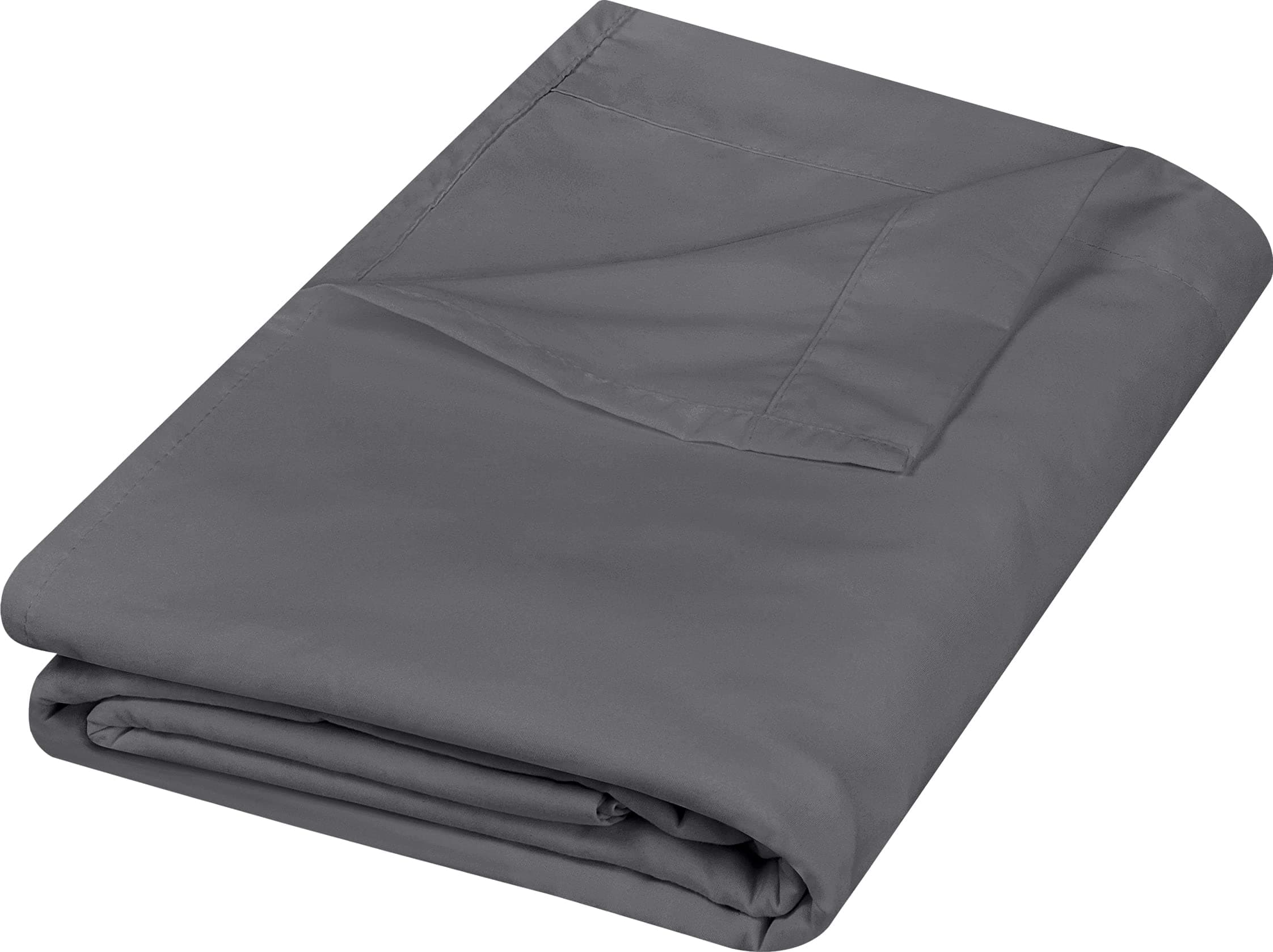 Utopia Bedding Flat Sheet - Soft Brushed Microfiber Fabric - Shrinkage & Fade Resistant Top Sheet - Easy Care - 1 Flat Sheet Only (Twin, Grey)