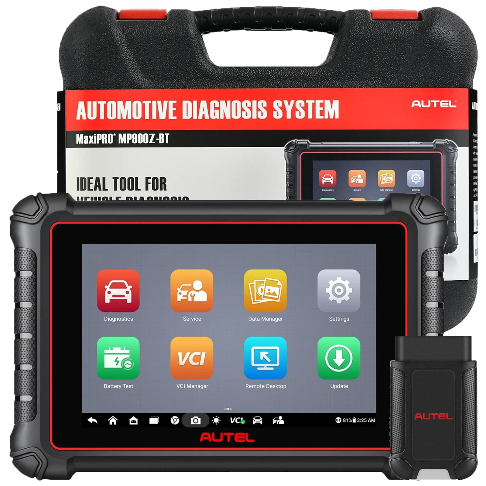 Scanner MaxiPro MP900Z-BT: 2026 ECU Coding OBD2 Bidirectional Scan Tool with 40+ Services, Upgraded of MP900 MS906BT MP900BT All System OBDII Car Code Reader CAN FD, Alternative to MS906 Pro