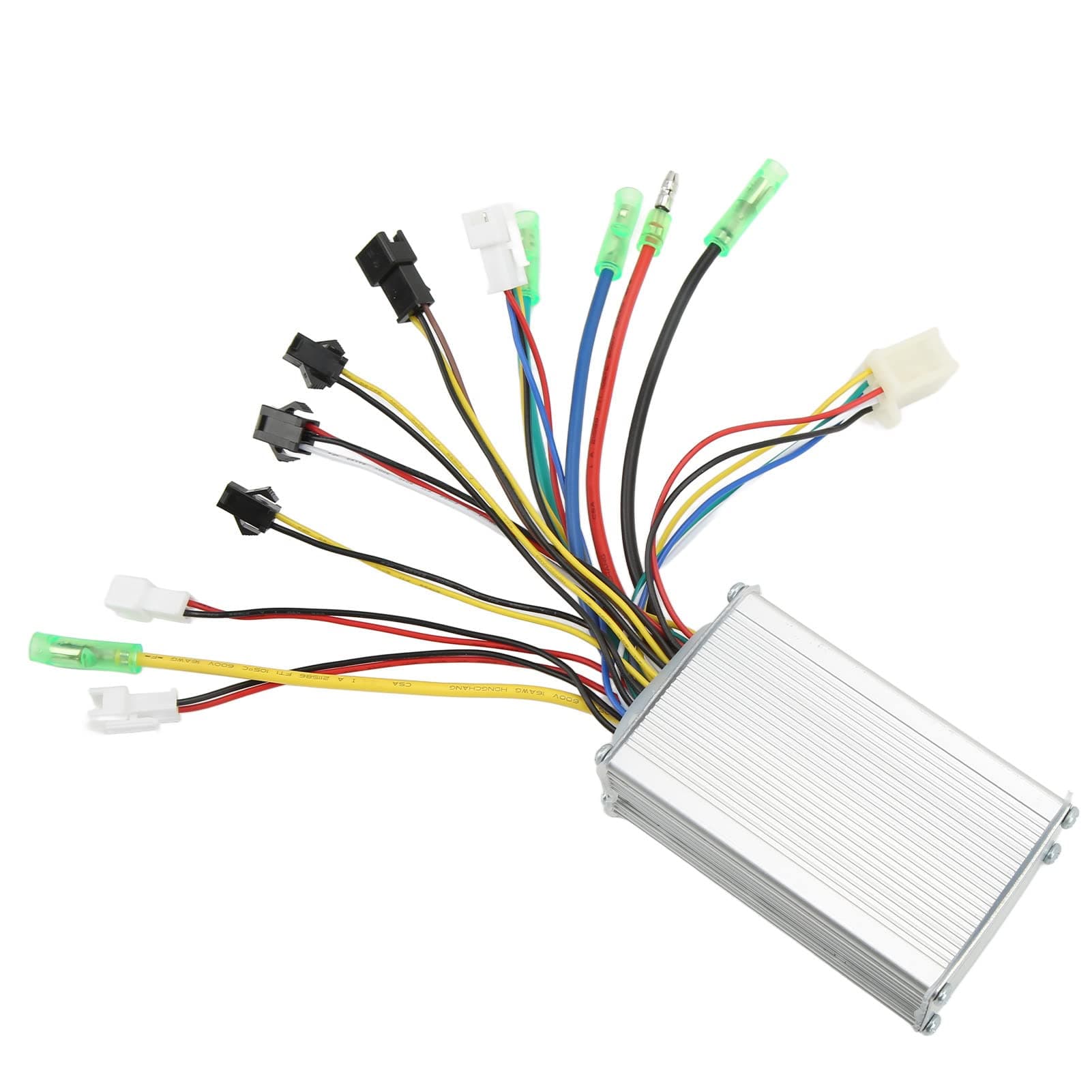 SPYMINNPOO Brushless Controller, Electric Bicycle Brushless Square Wave Motor Controller with Light Wire for E-Bike 36V 48V 250W 350W Motors