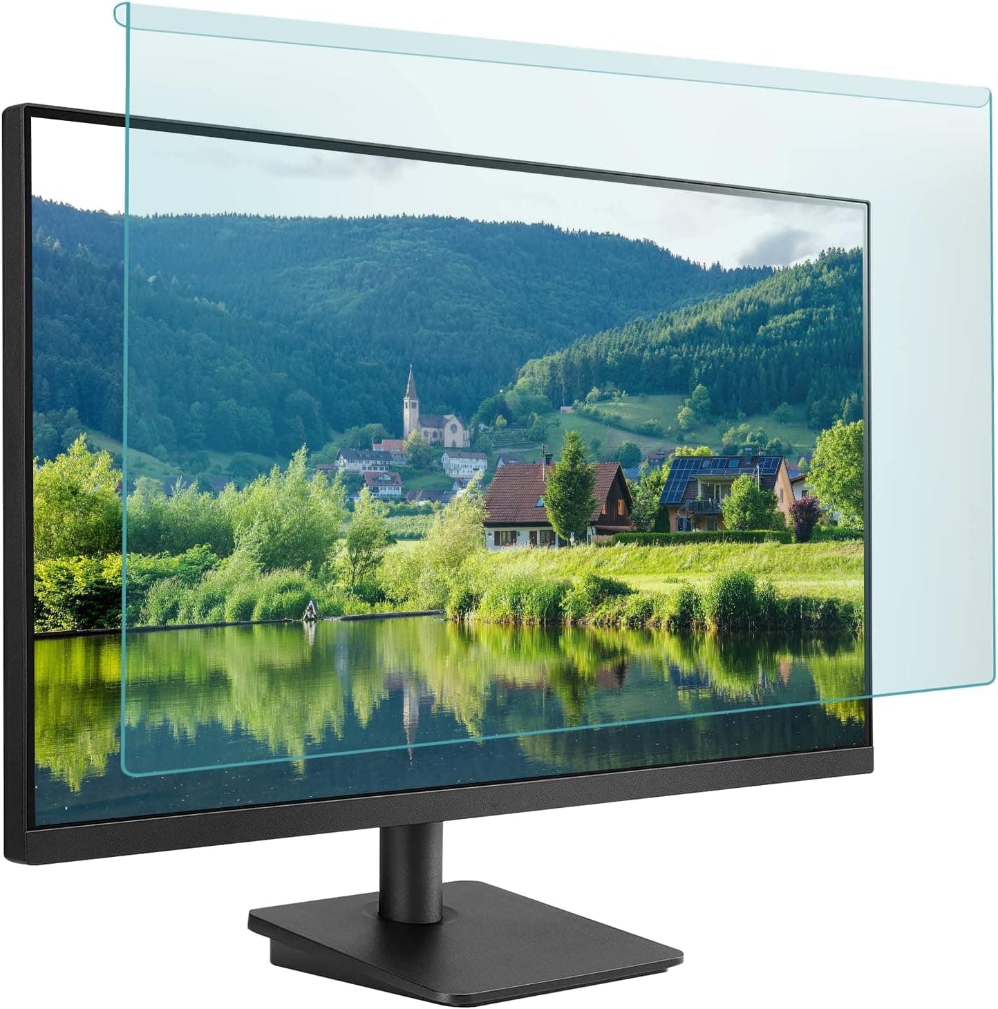 23-24 inch Blue Light Blocking Screen Protector Panel,Eye Protection Easy Hanging Type Acrylic Blue Light Filter for 23, 23.6, 23.8, 24 inch Diagonal Desktop Computer LED PC Monitor