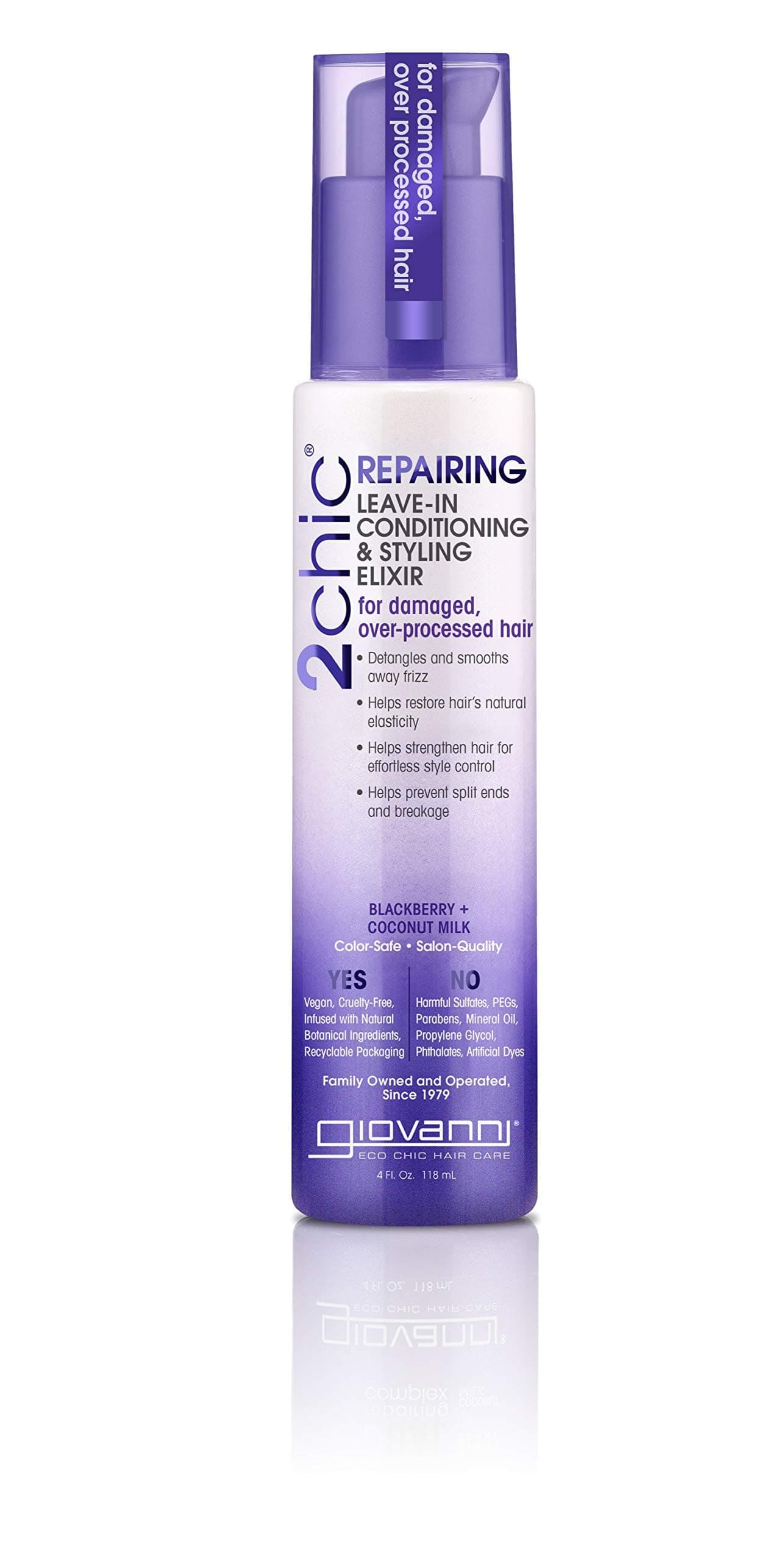 2Chic Repairing Leave-In Conditioning & Styling Elixir, 4 Oz, Fz