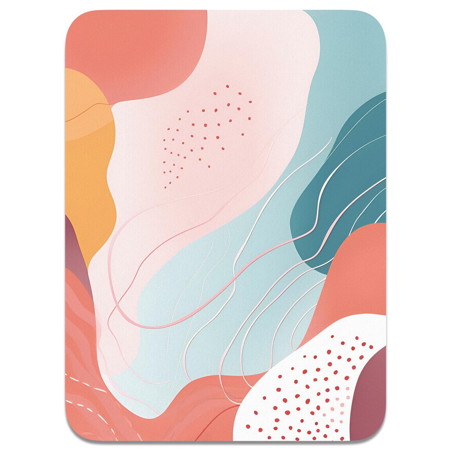 Small Mouse Pad, Mini Mouse Pad 6 x 8 Inch, Thick Rubber Waterproof Mouse Mat, Cute Mousepad for Women Men Wireless Mouse Laptops Home Office, Abstract Styles