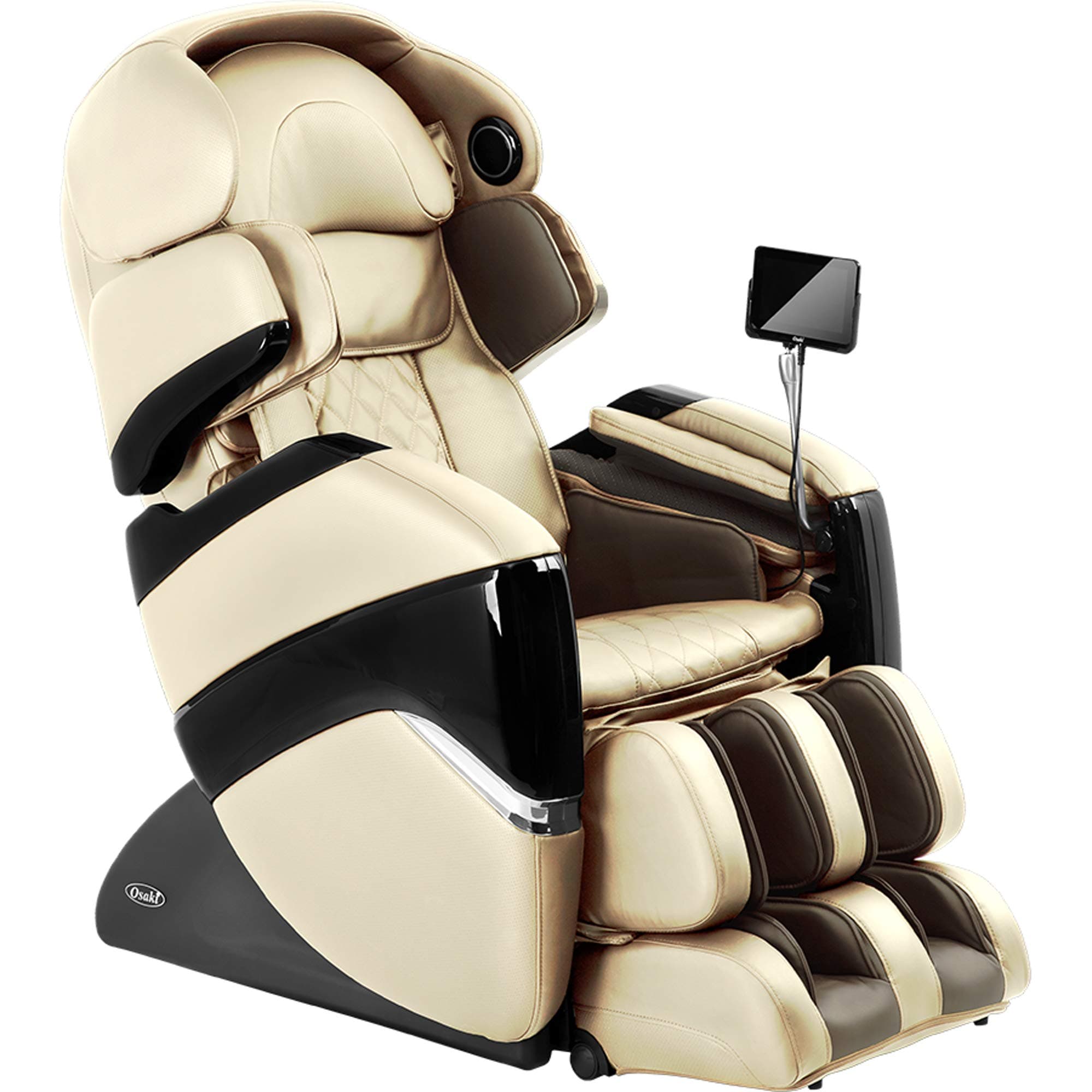 Osaki OS-3D Pro Cyber 2.0 Zero Gravity Massage Chair, S-Track Design, Touch Screen Remote, Foot Rollers (Cream)