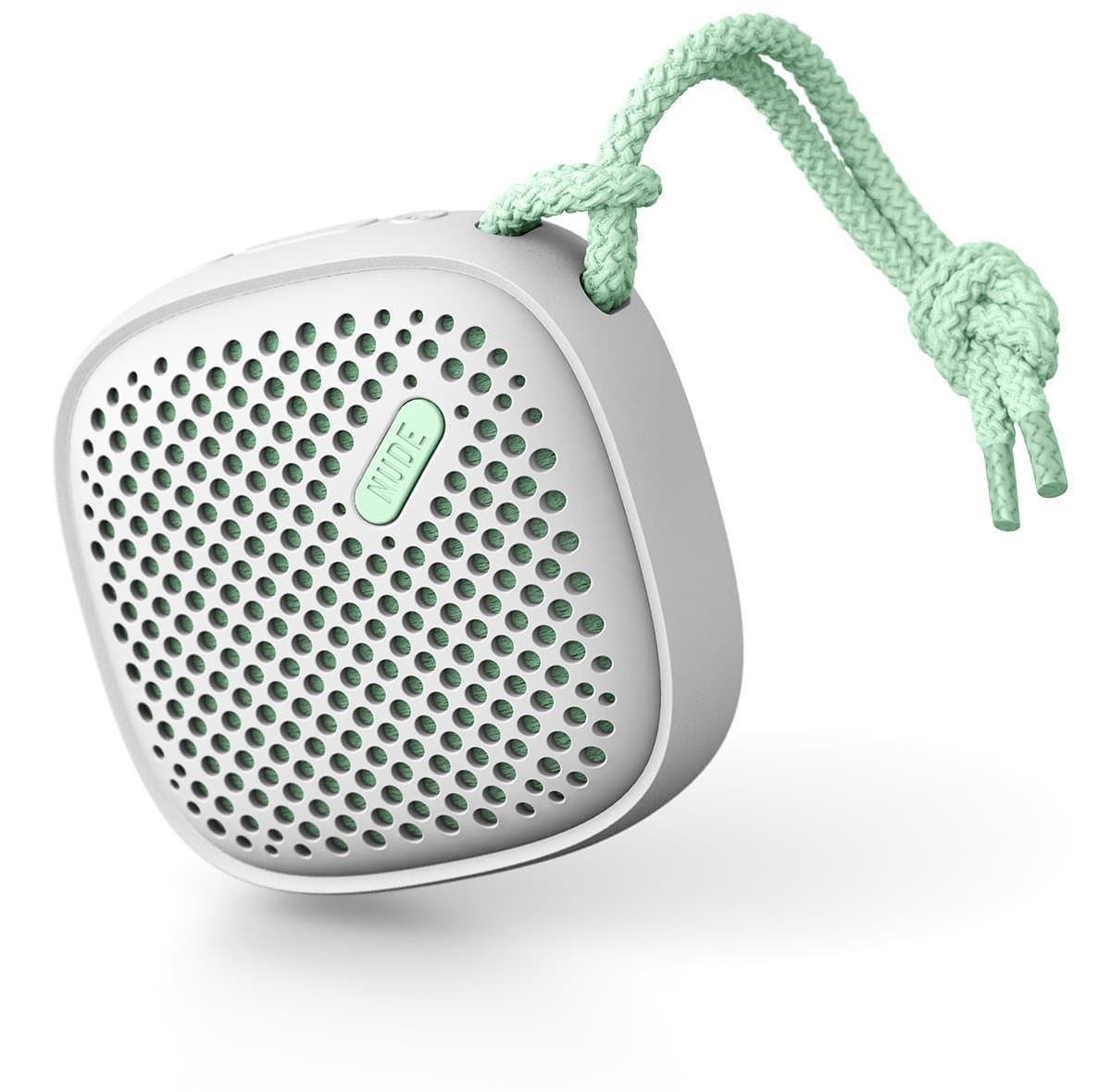 NudeAudio Move S Universal Portable Wireless Bluetooth Speaker - Grey/Mint