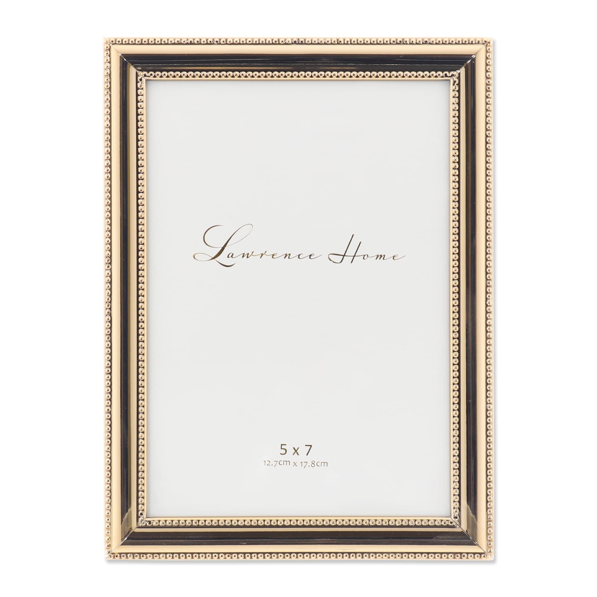 Lawrence Frames Classic Bead Frame, 5x7, Gold